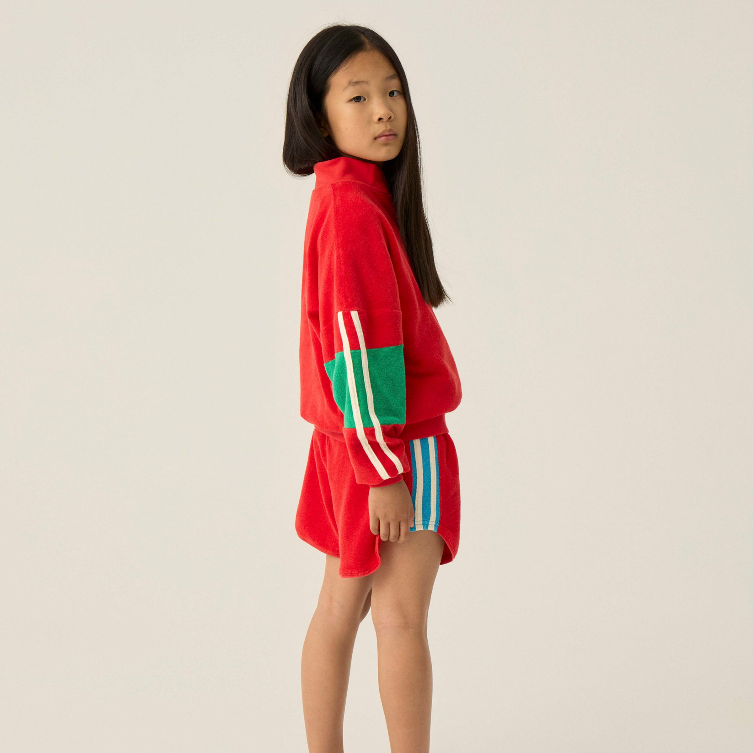 Shorts Color Block Red