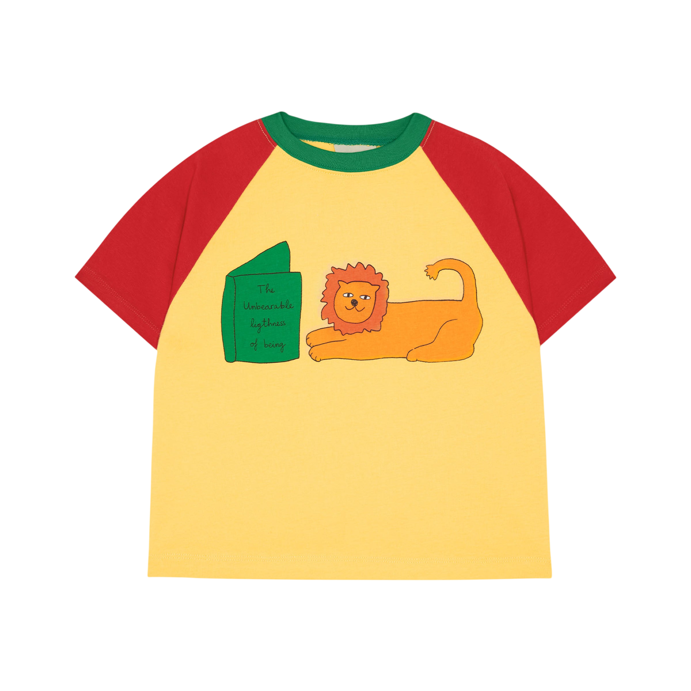 T-Shirt Reading Lion Yellow