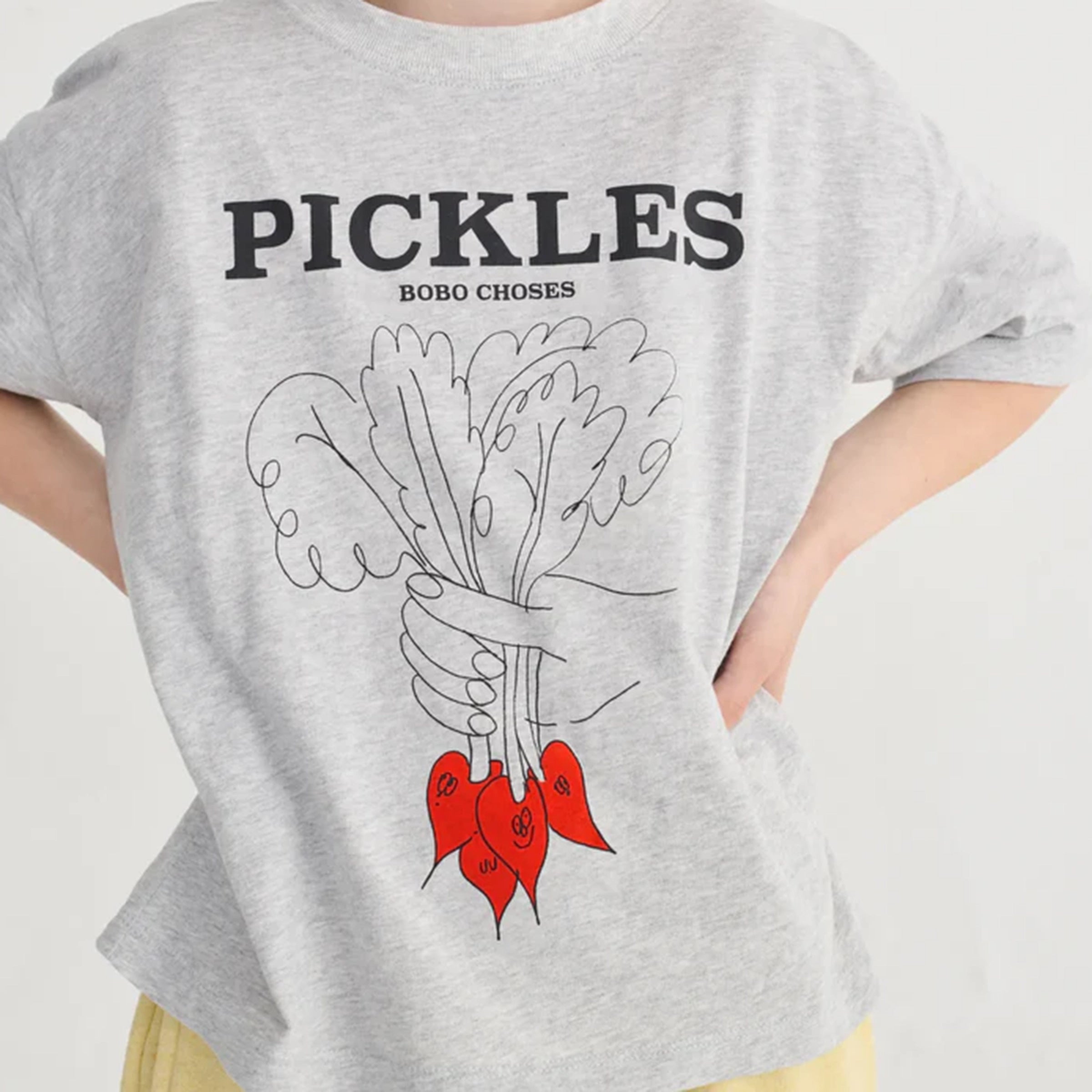T-shirt Bunch Of Vegetables Heather Grey