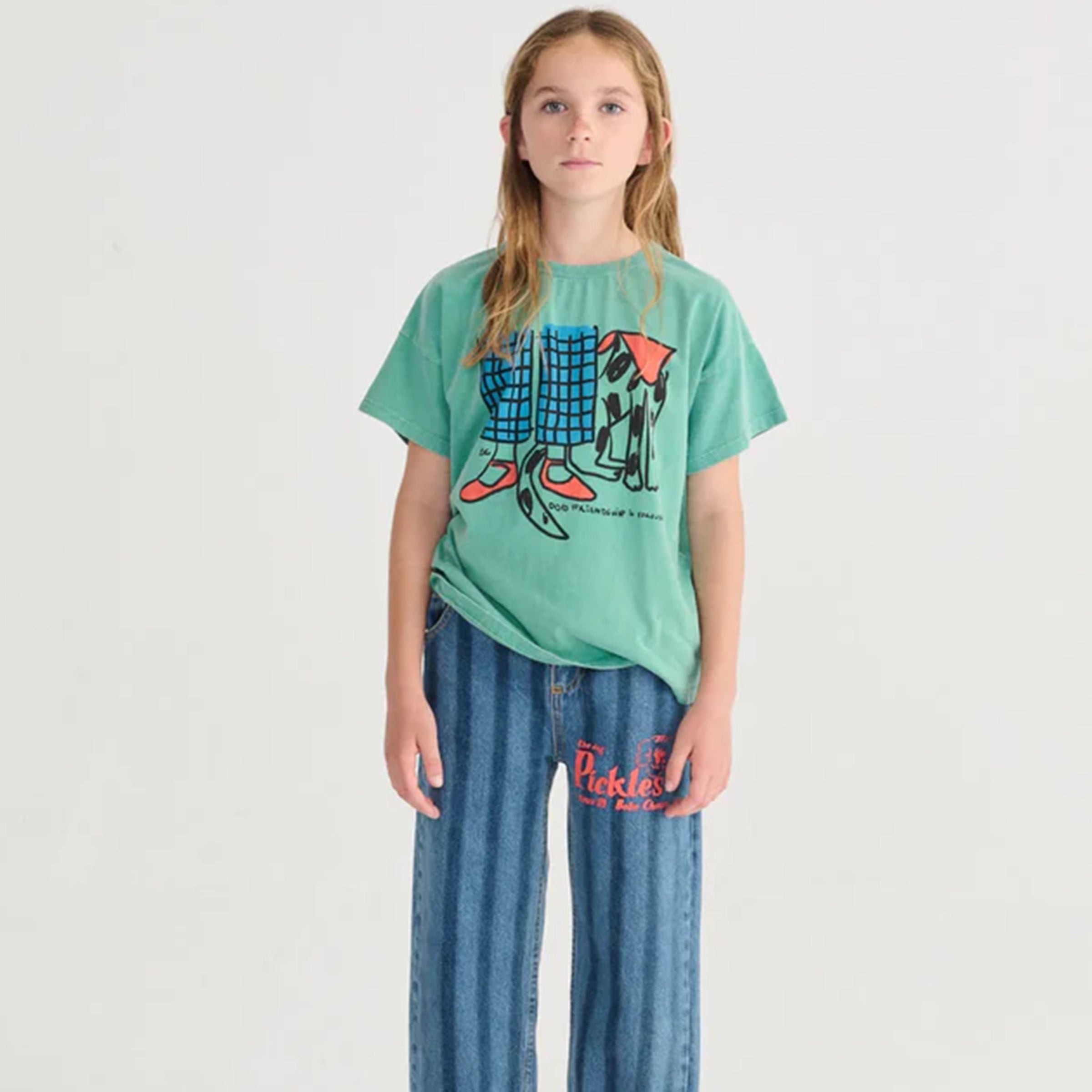 T-Shirt Dog Friendship Green