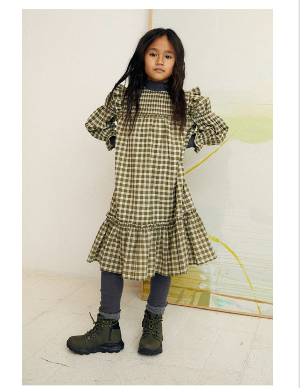 Dress Dominique Herb Check