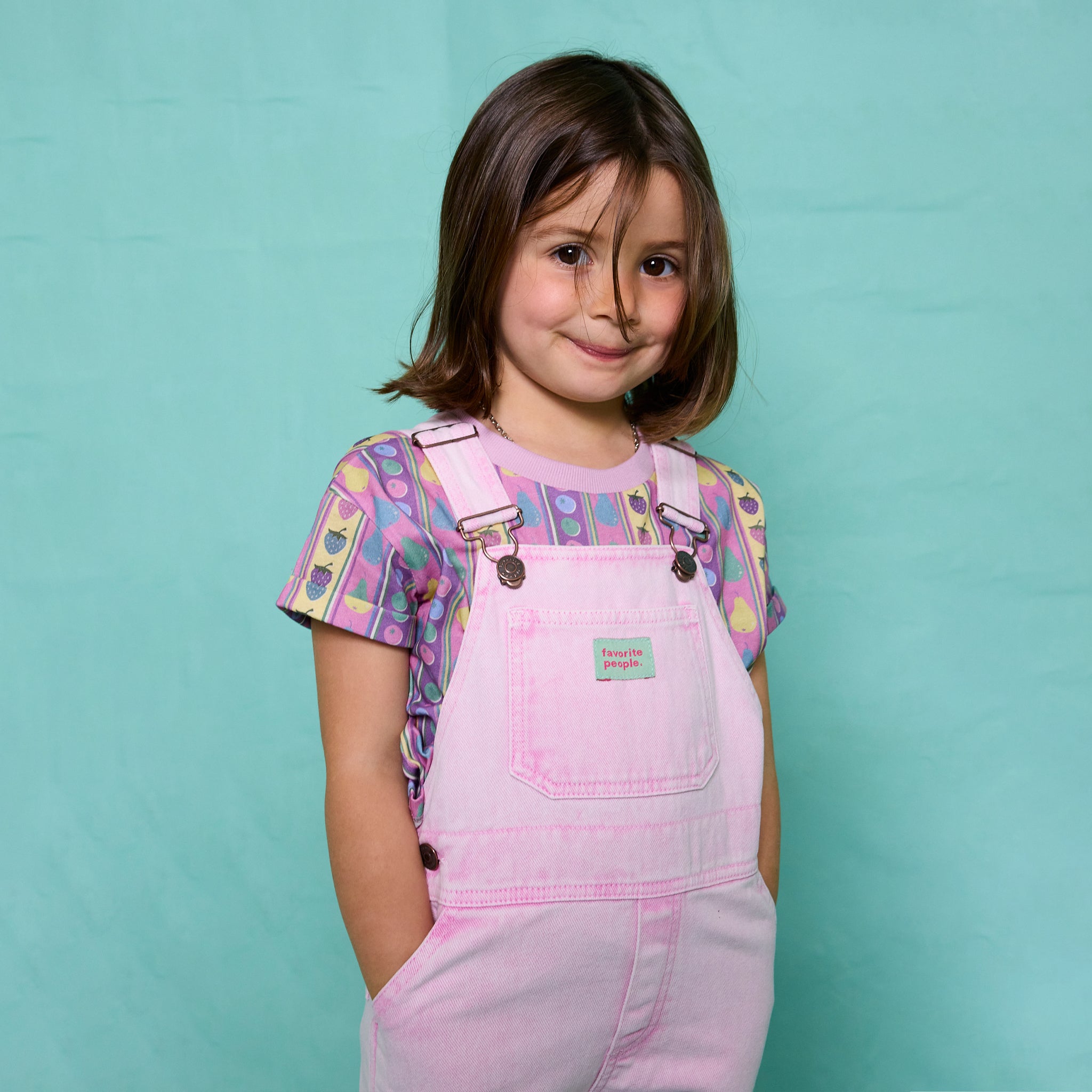 Salopette rose fuchsia