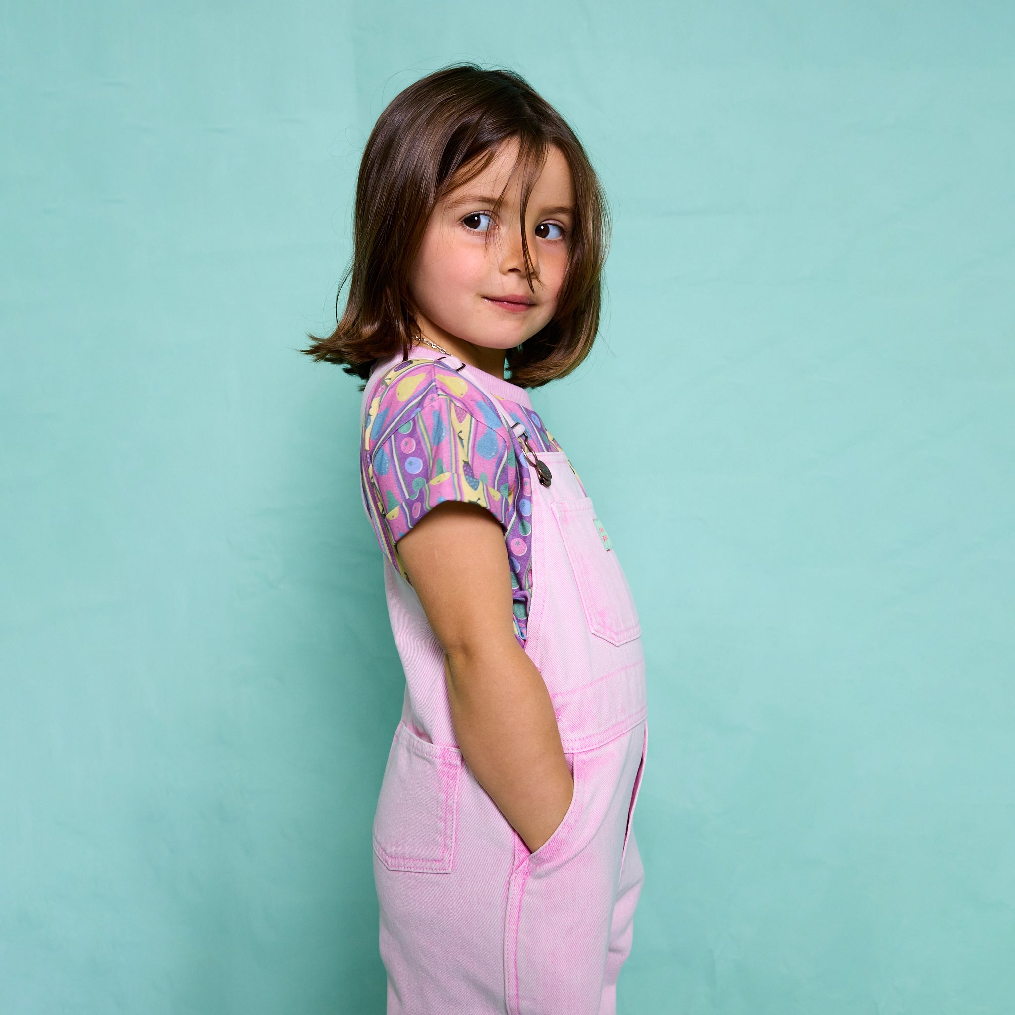 Salopette rose fuchsia