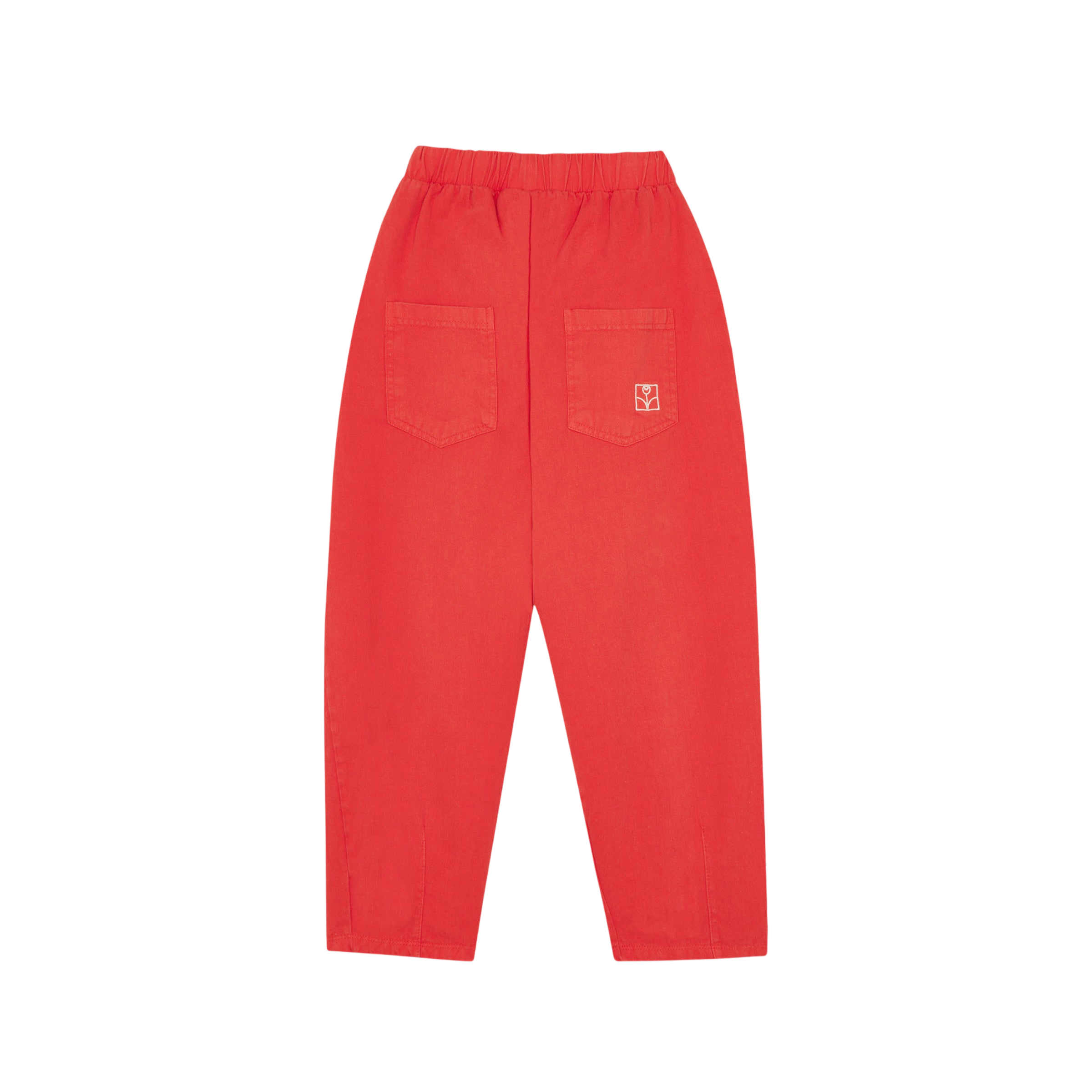 Pantalon rouge délavé