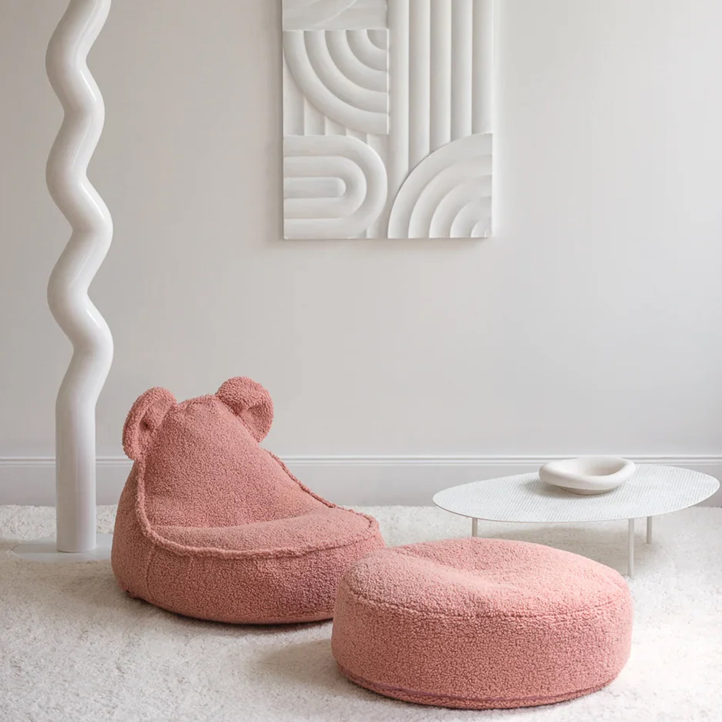 Guava Beanbag et Ottoman Set