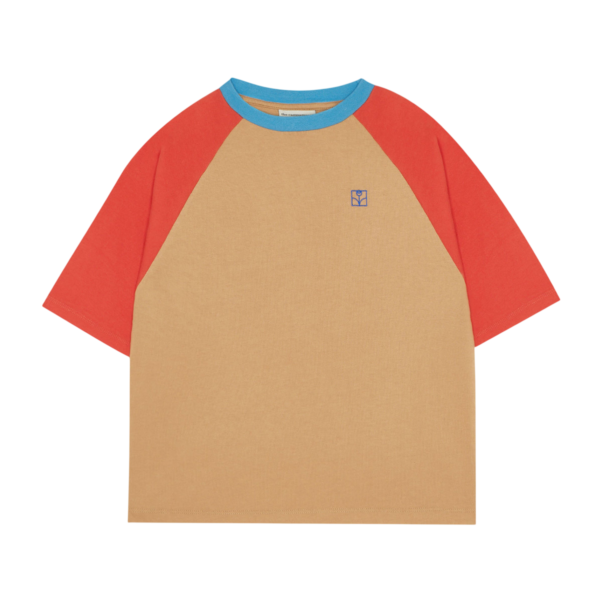 T-shirt Color Block Red Camel