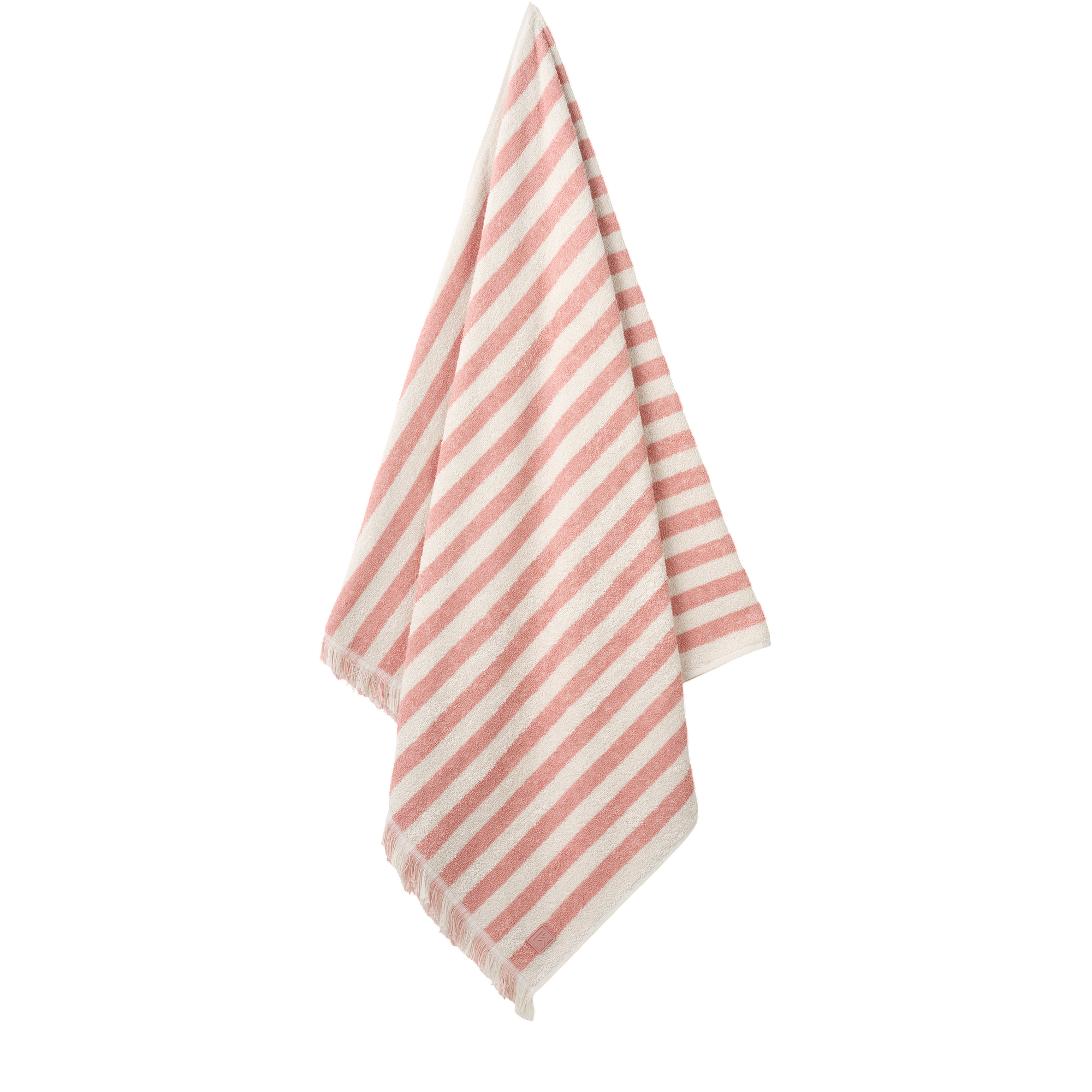 Strandtuch Summer Coral blush creme de la creme stripe