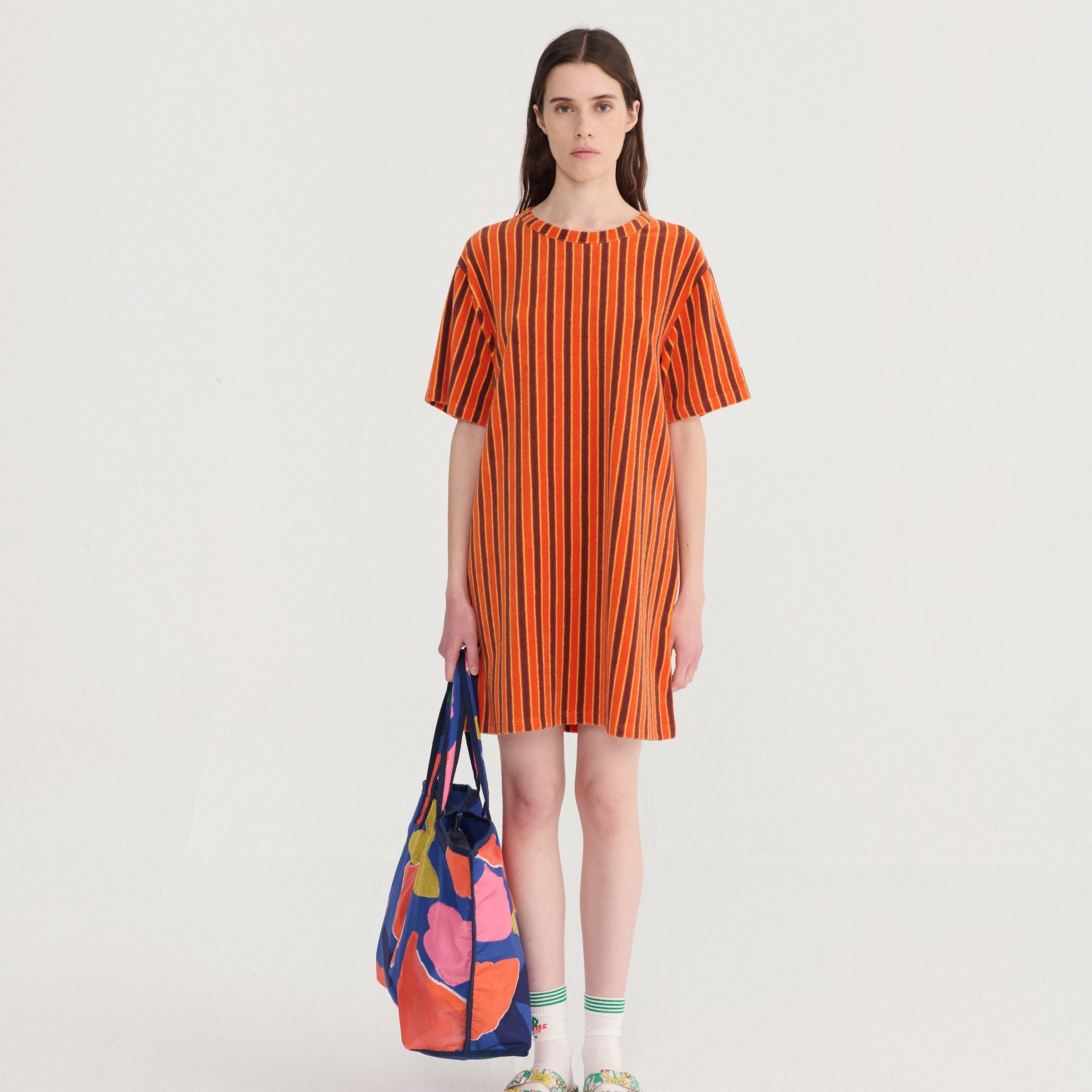 Adult Kleid Striped Terry Multicolor