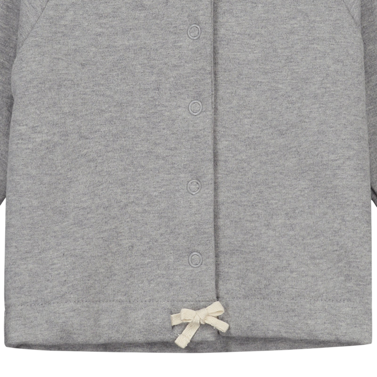 Baby Cardigan, Gray Melange