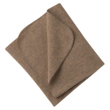 Baby blanket with shell edge