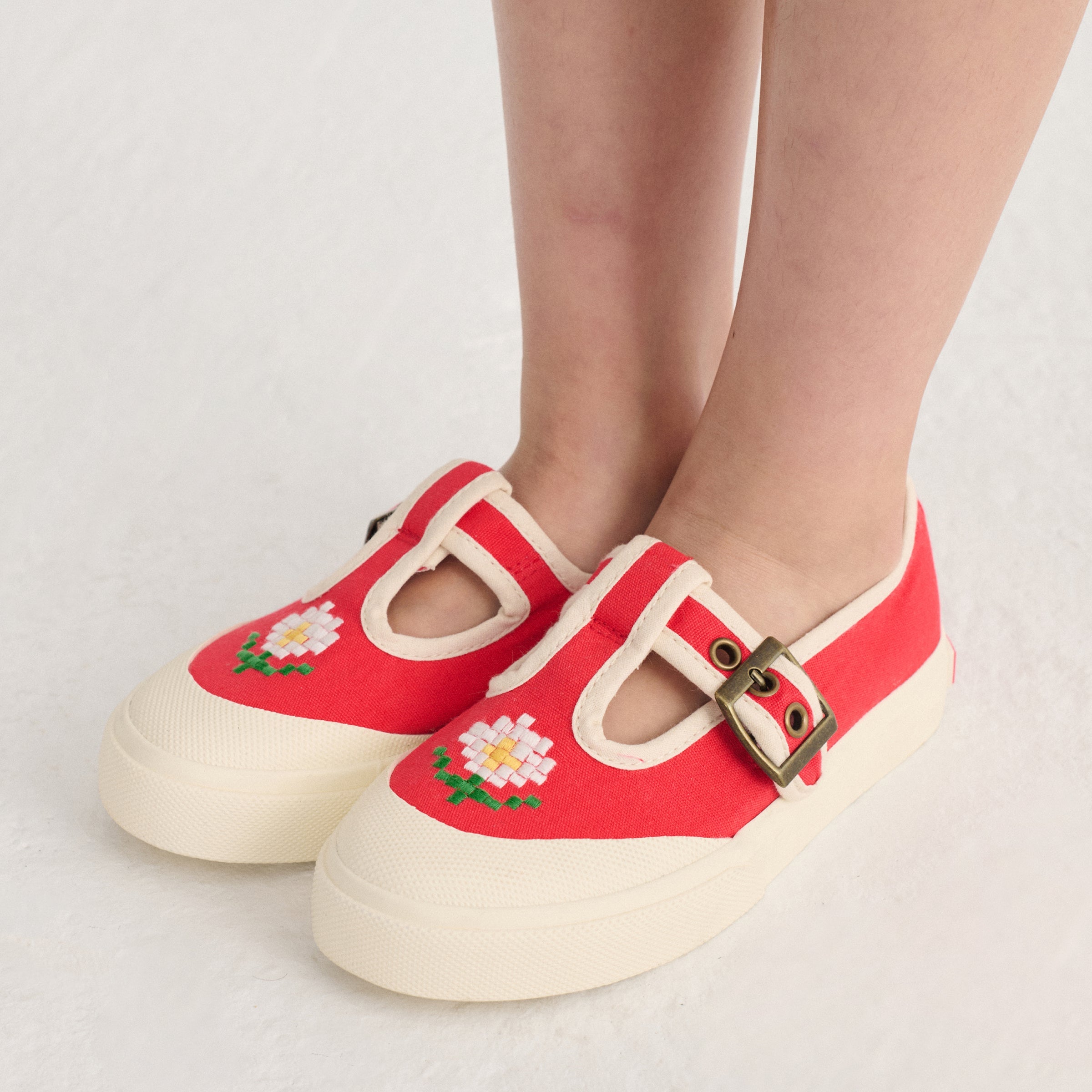 Sandalen Pixel Daisy Red