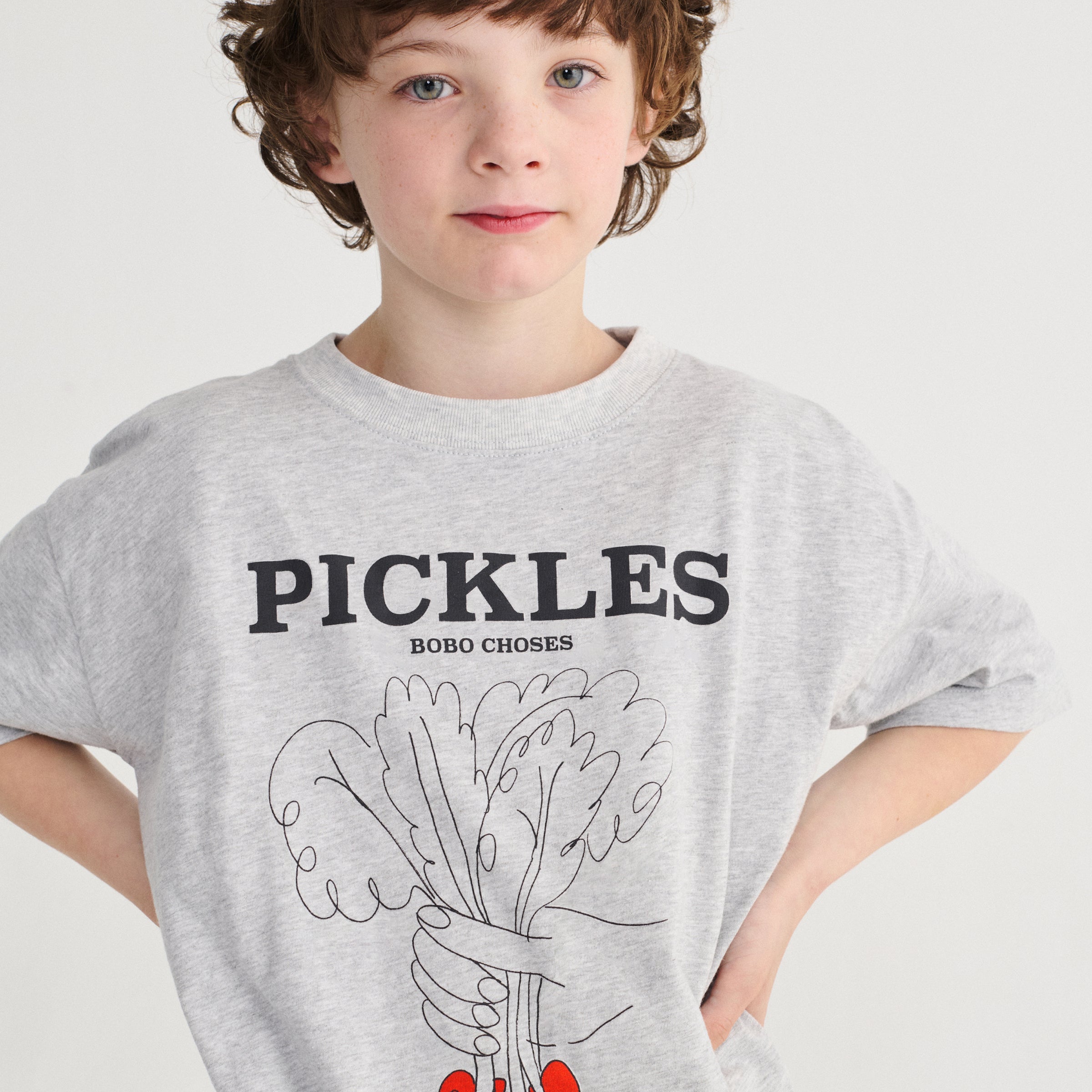 T-shirt Bunch Of Vegetables Heather Grey