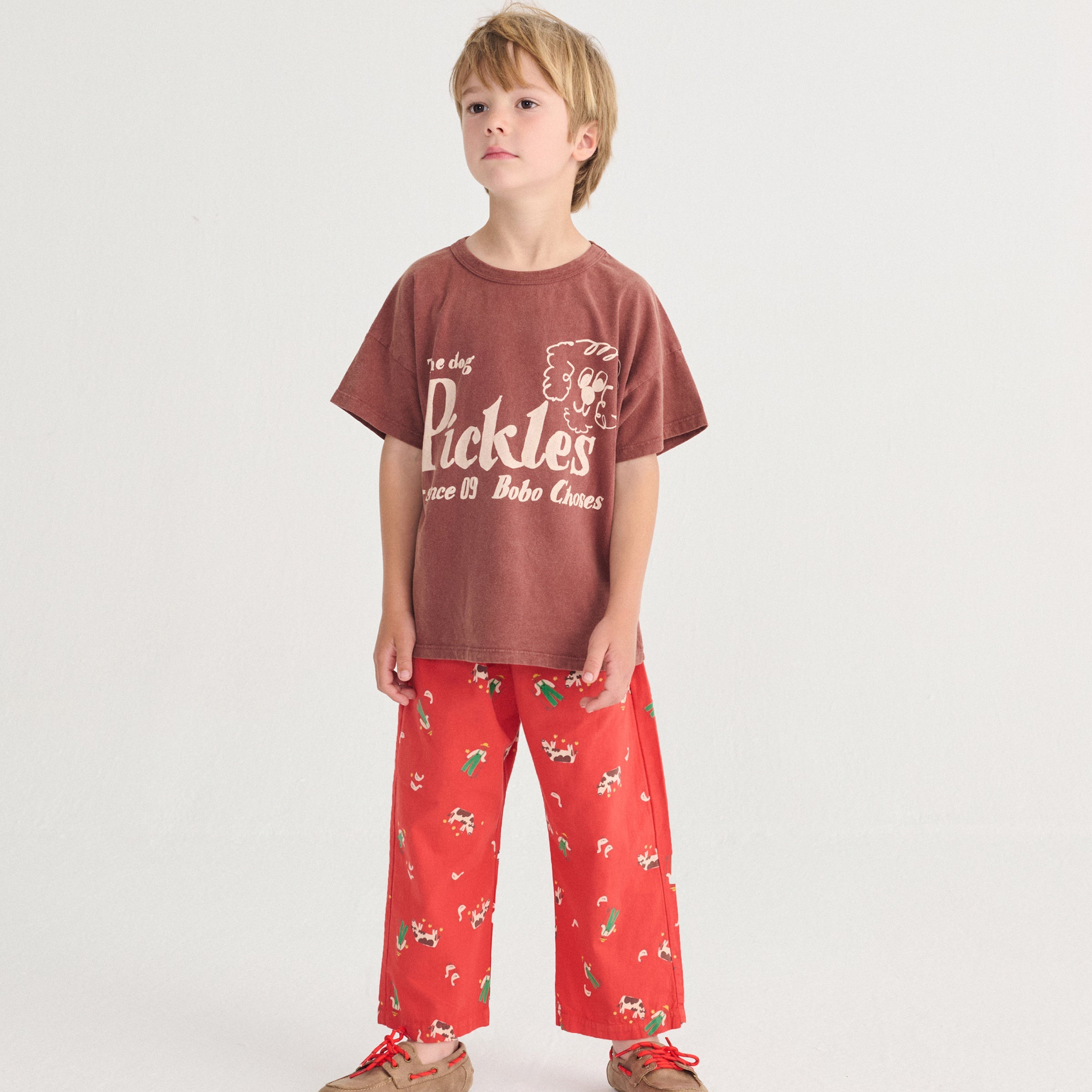 T-shirt Pickles The Dog Brown