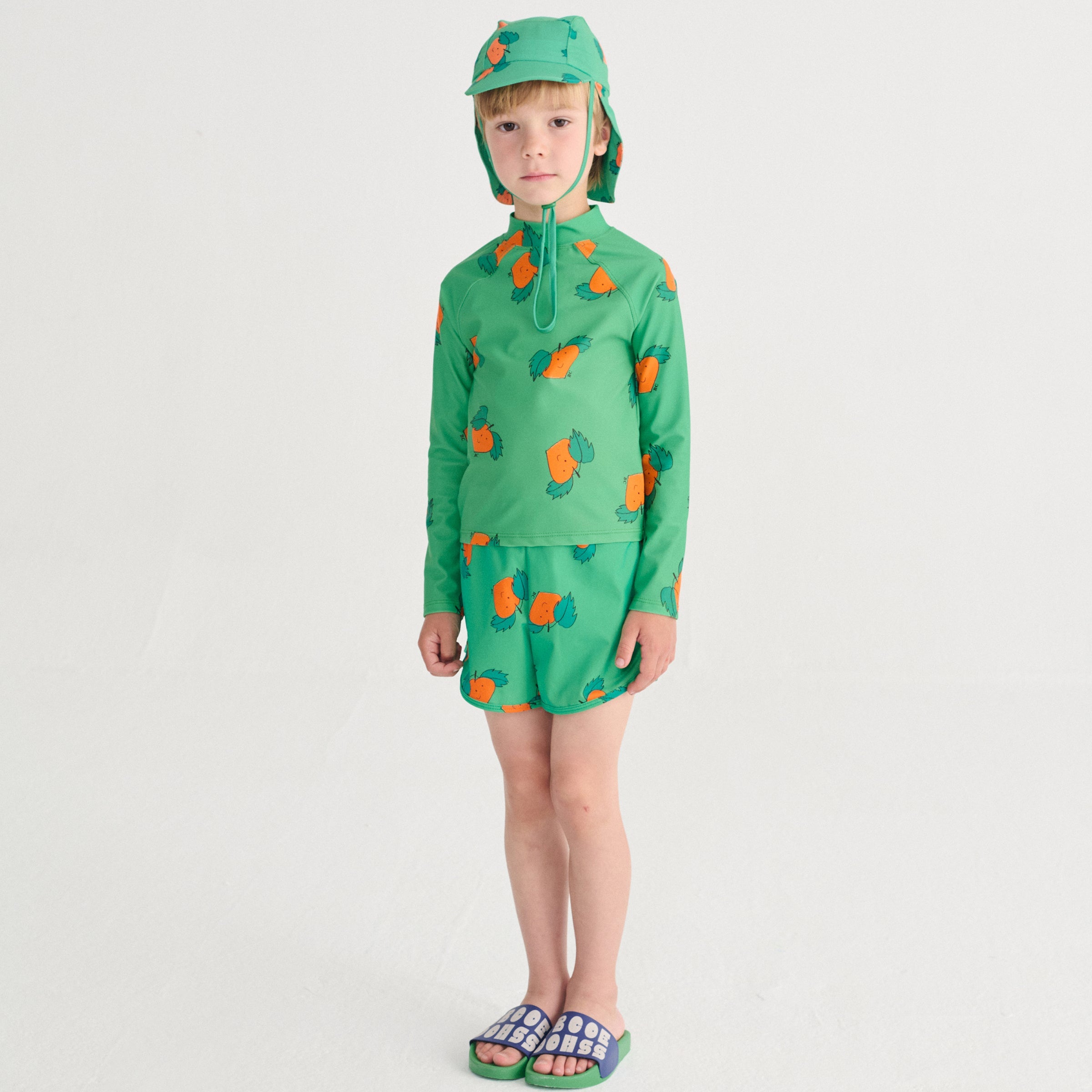 UV Badeshirt Curious Turnip Green