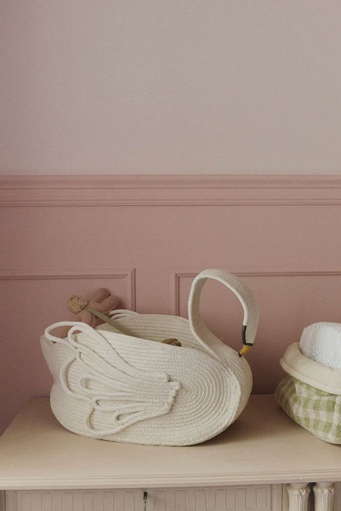 Panier Cygne Ivory