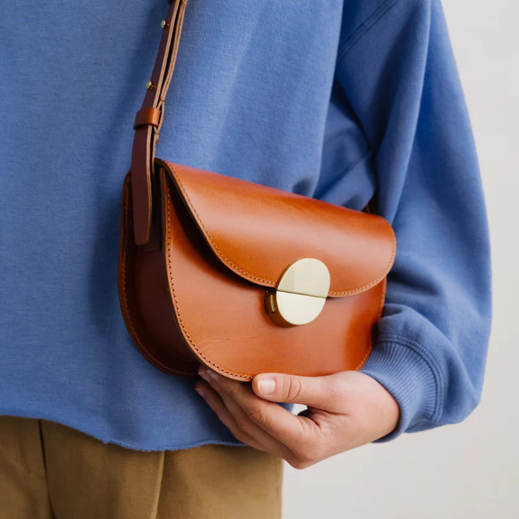 Handbag Sicoco Cognac