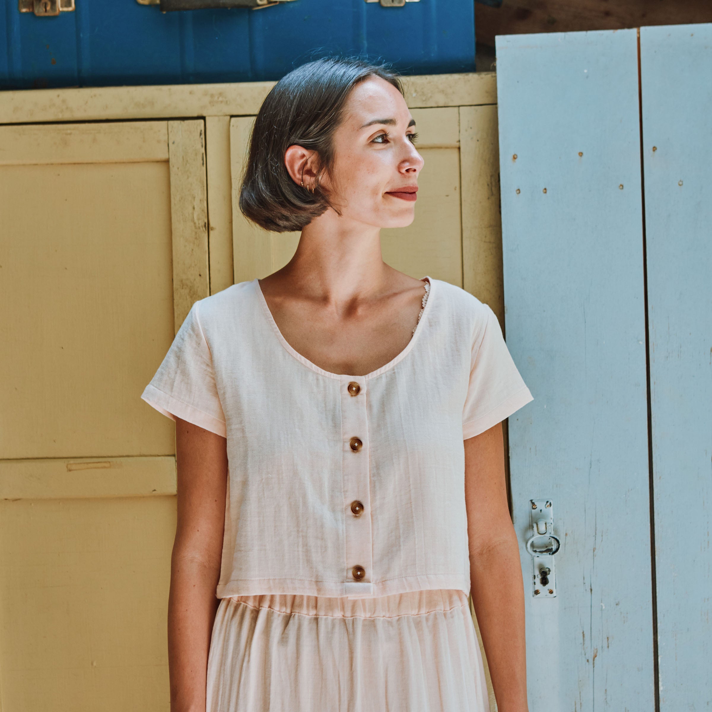 Adult Top Femme Freesia Scallop Shell