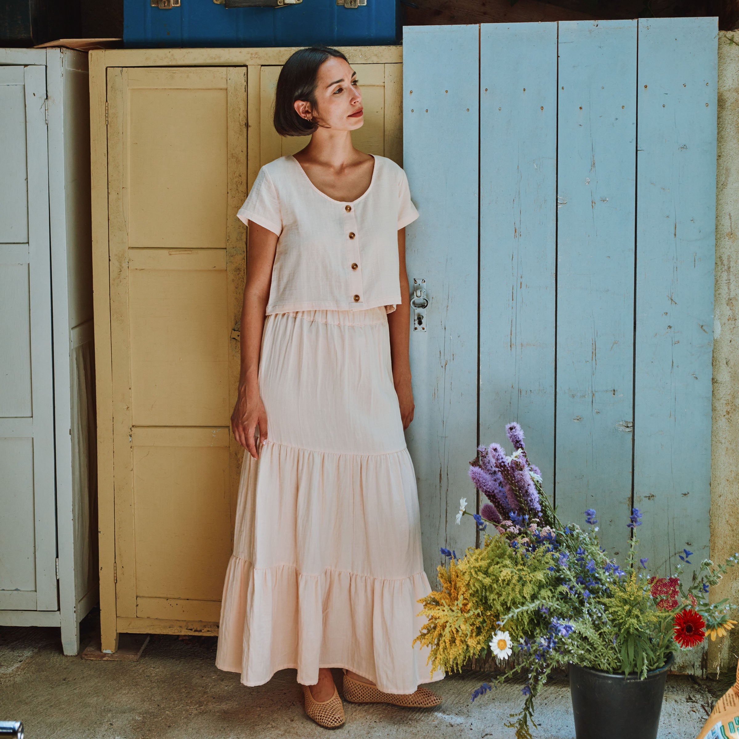 Adult Top Femme Freesia Scallop Shell