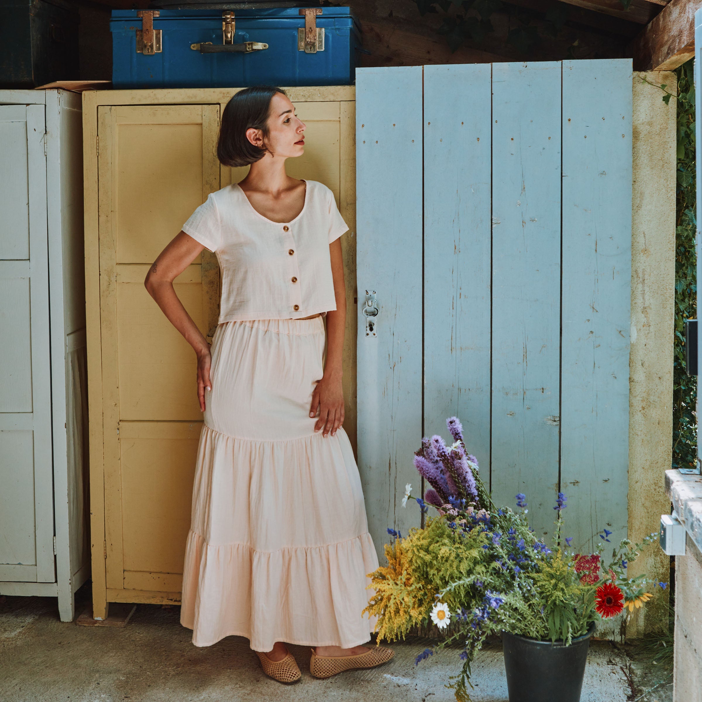 Adult Top Femme Freesia Scallop Shell