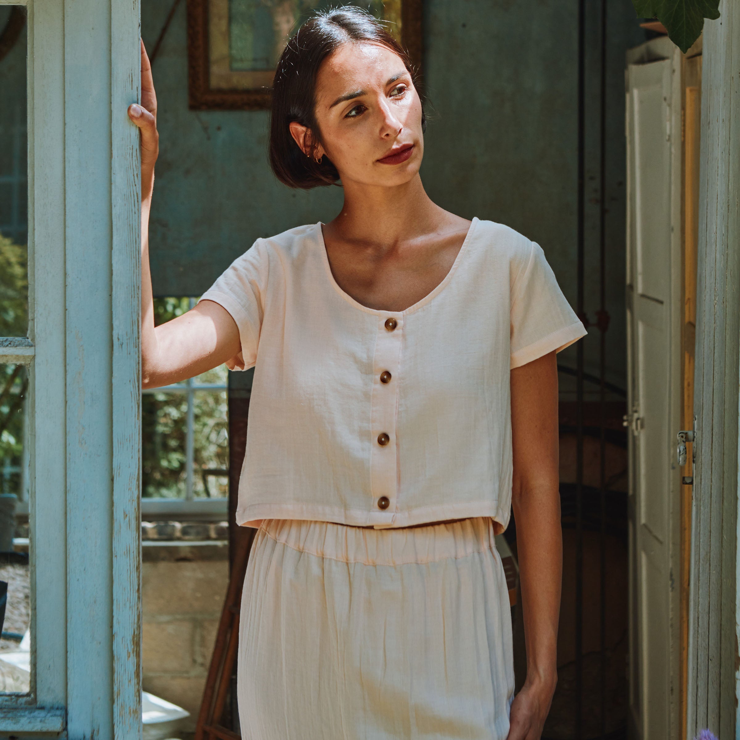 Adult Top Femme Freesia Scallop Shell