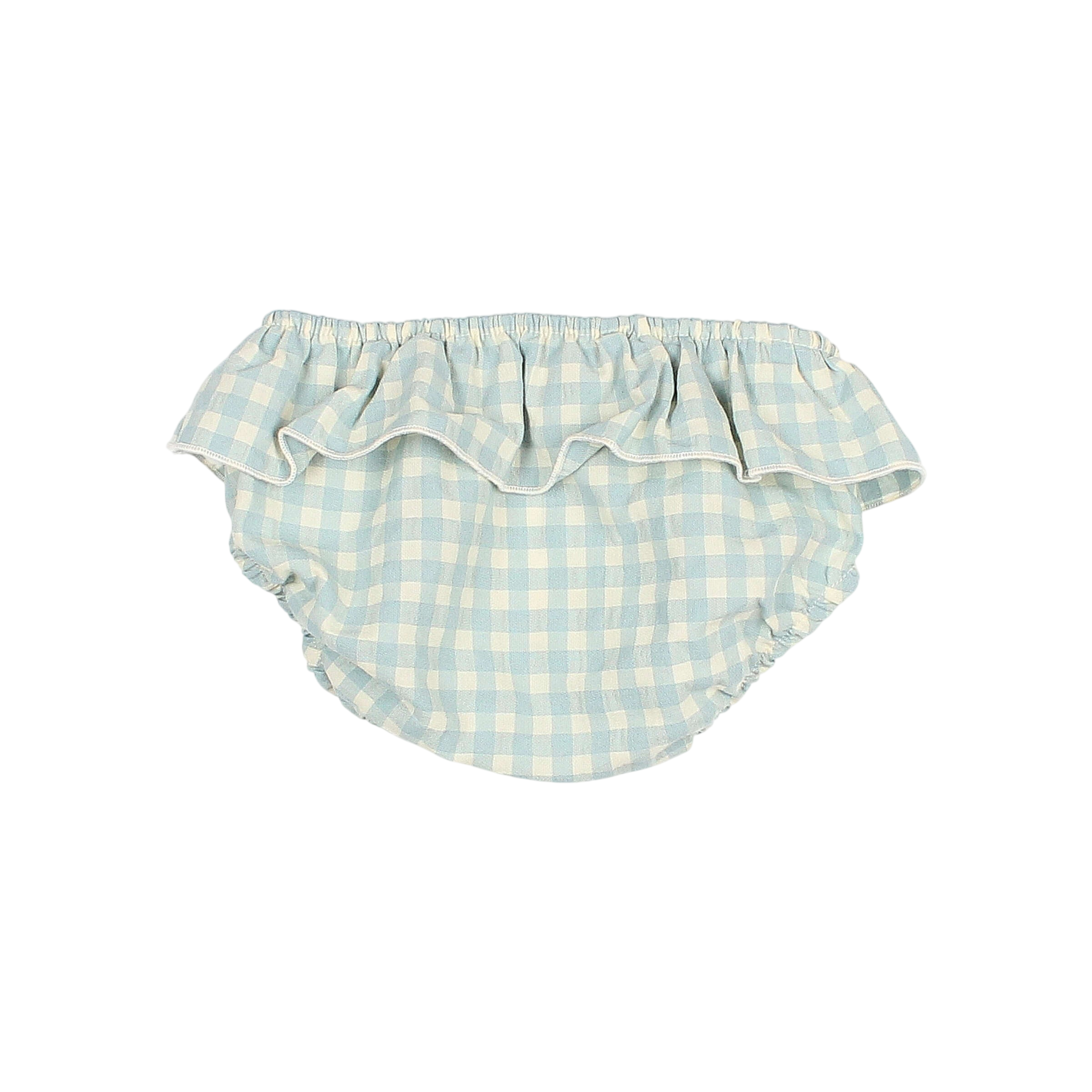 Baby Culotte Gingham Aqua