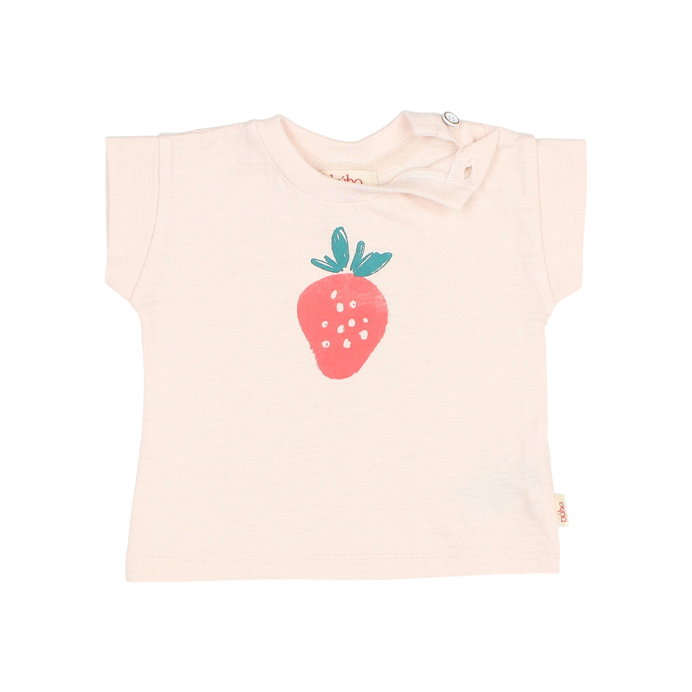 Baby T-Shirts Fresa Cream Pink