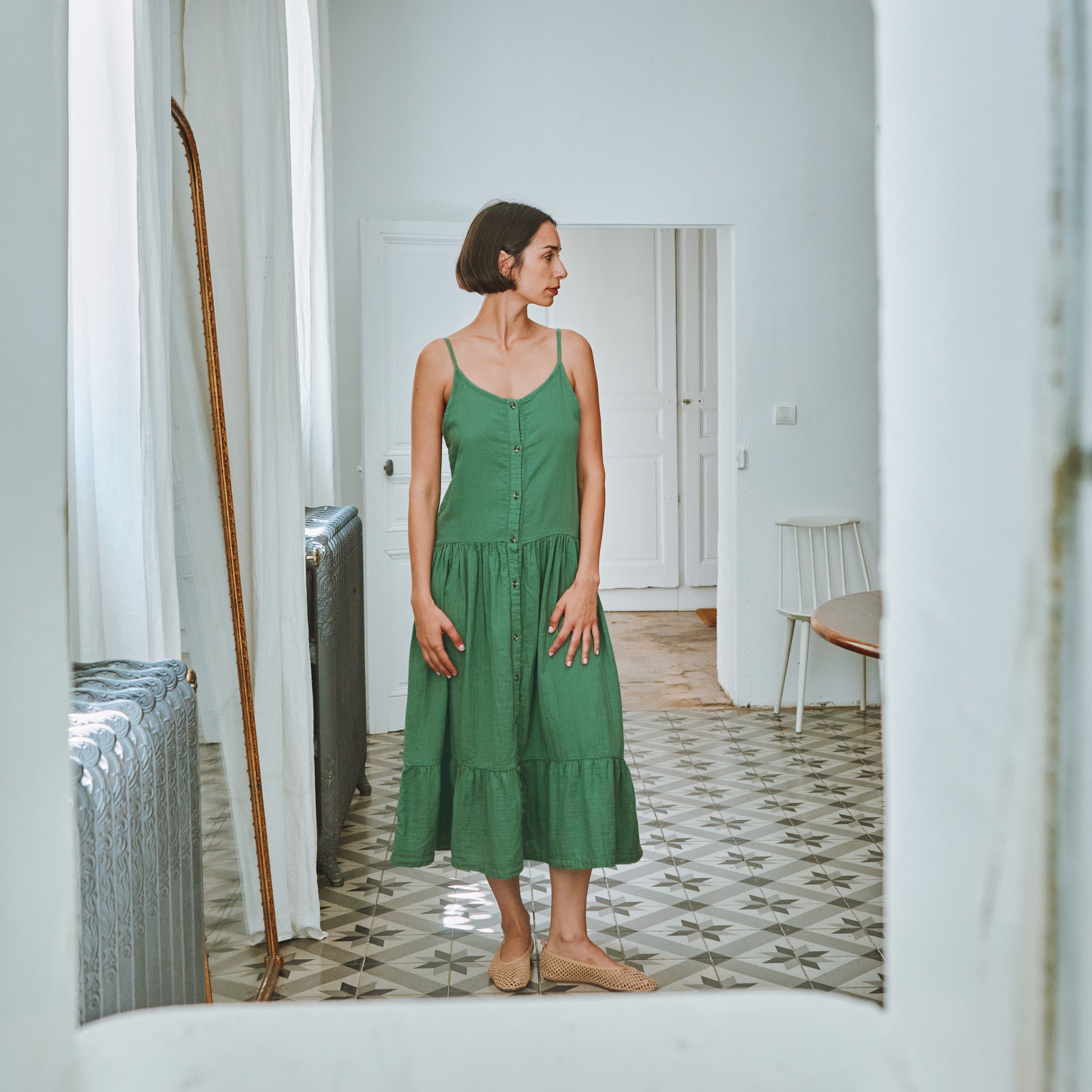 Robe pour adulte Celosie Deep Grass Green