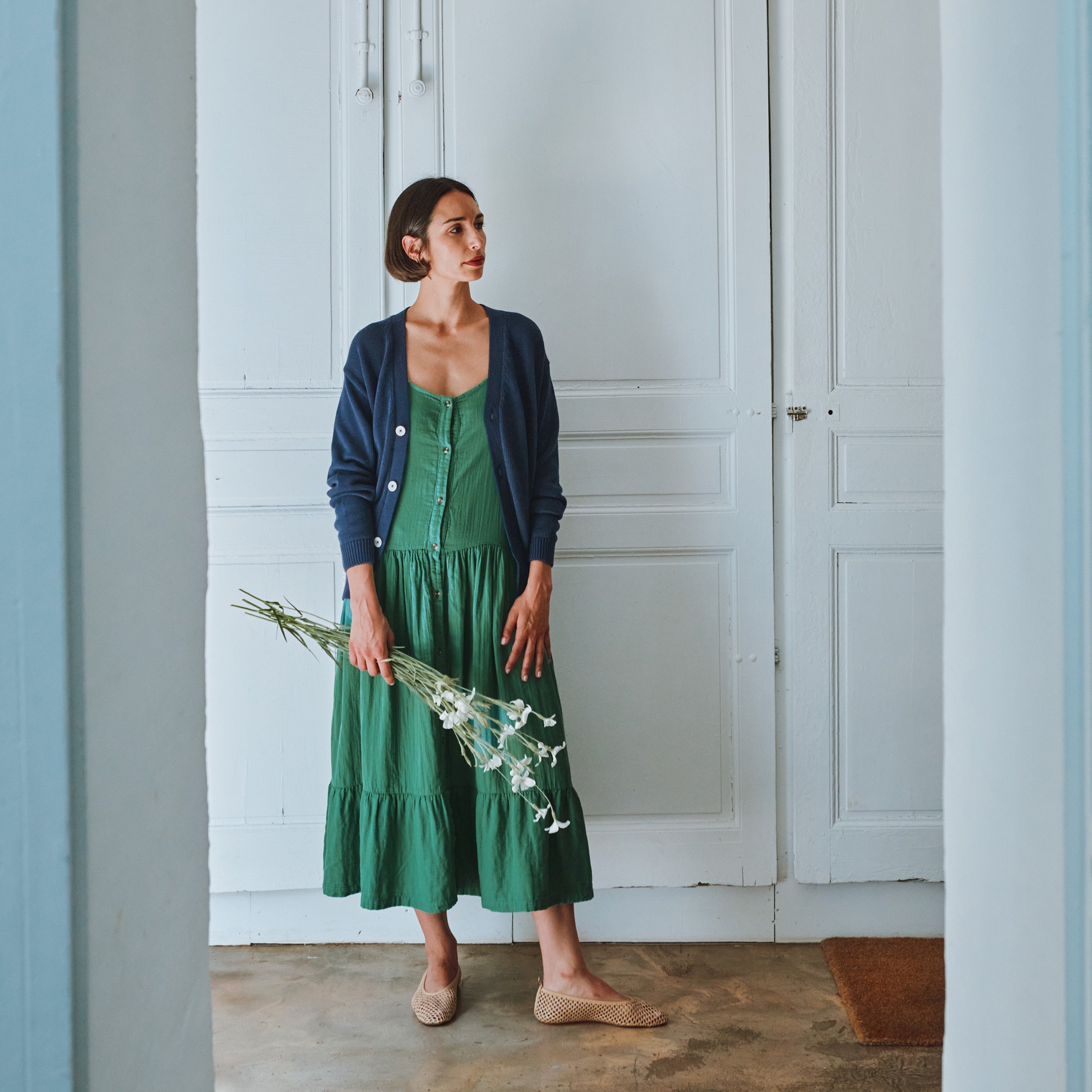 Adult dress Celosie Deep Grass Green
