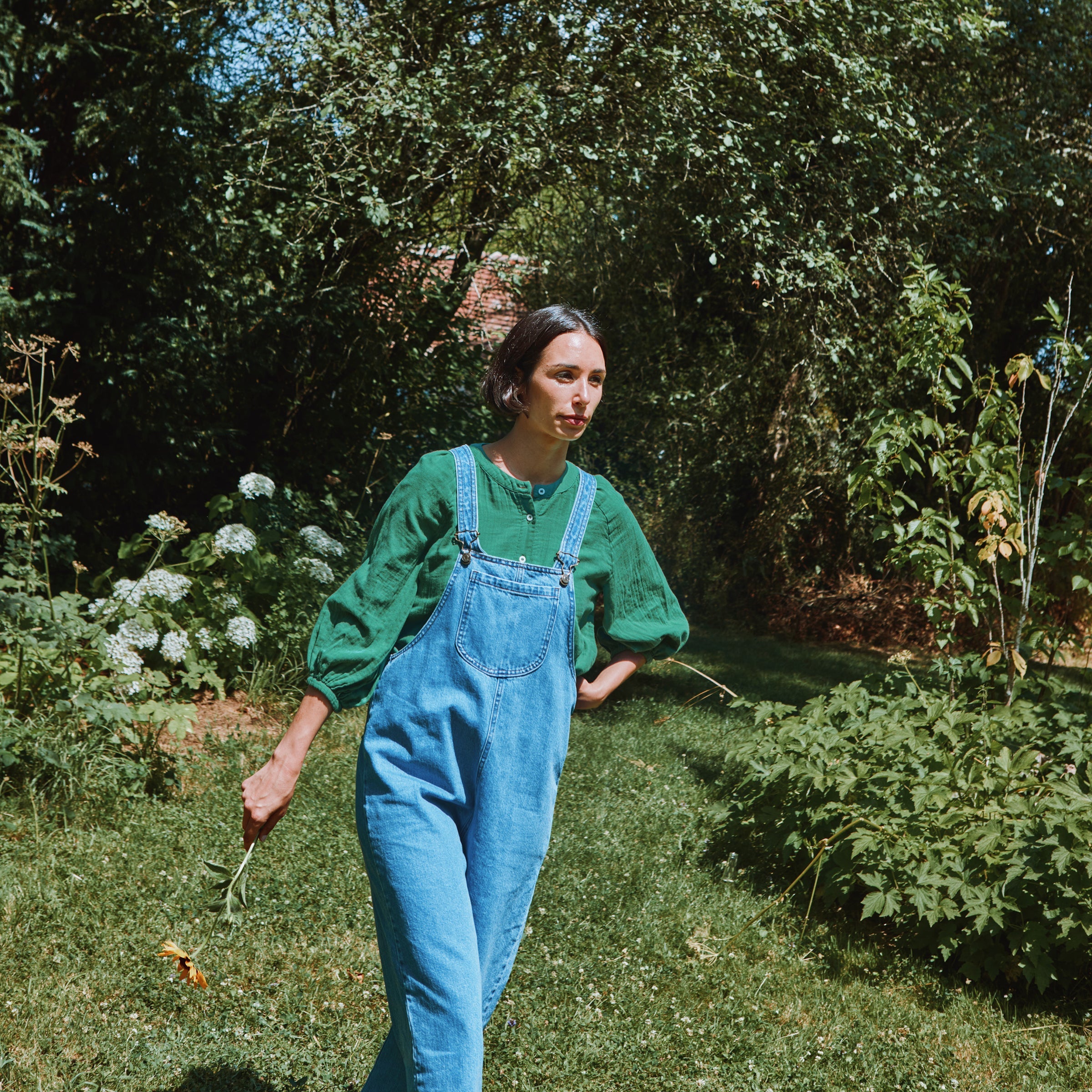 Adult Blouse Ongare Deep Grass Green