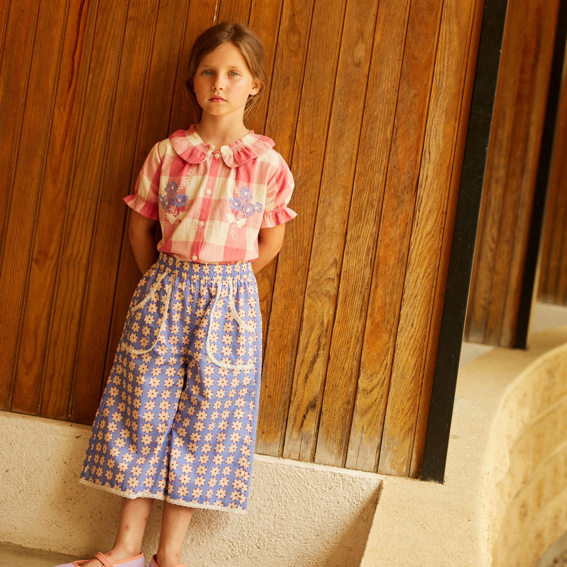 Pantalon Liseron Pomonette Bleu