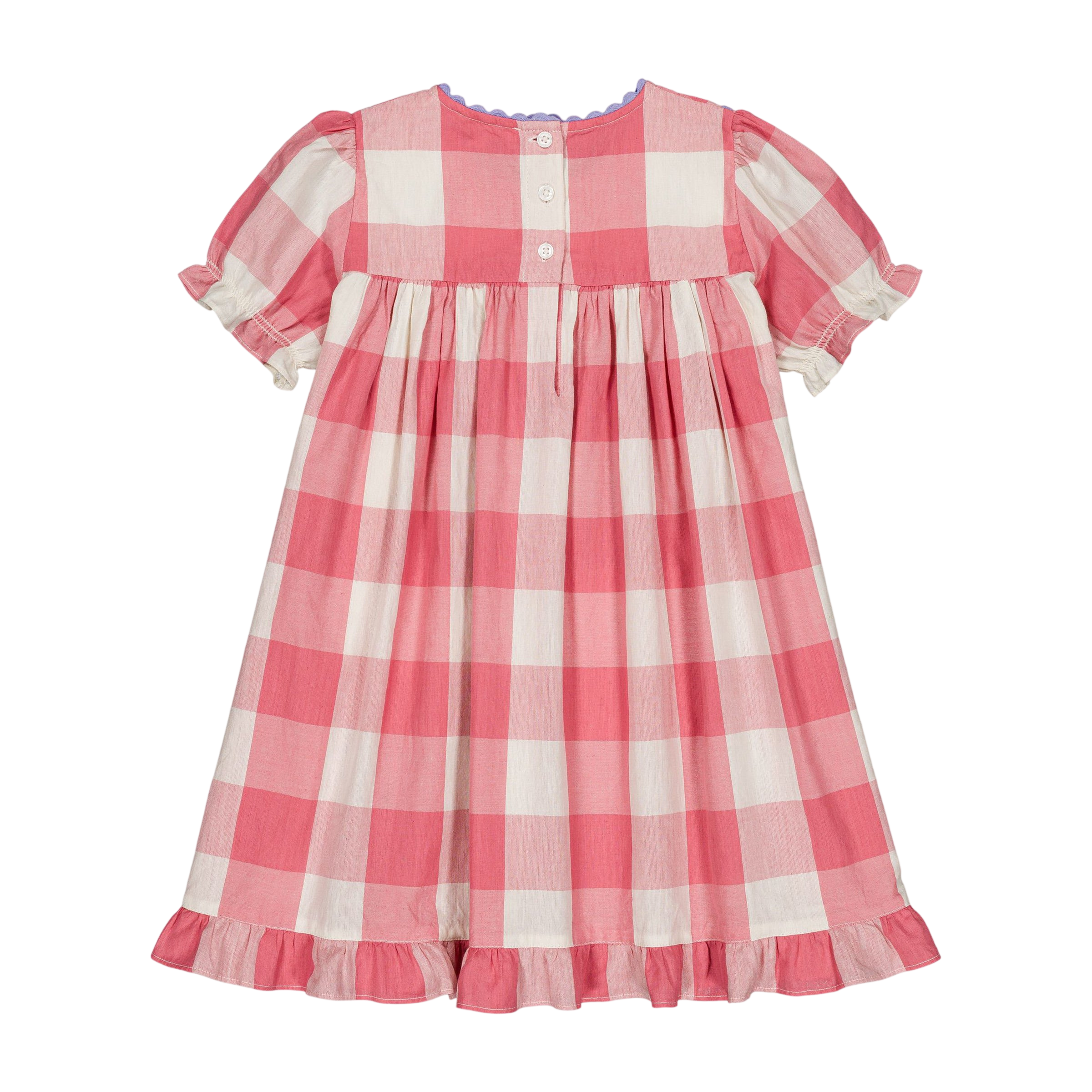 Dress Lousiette Check Rose