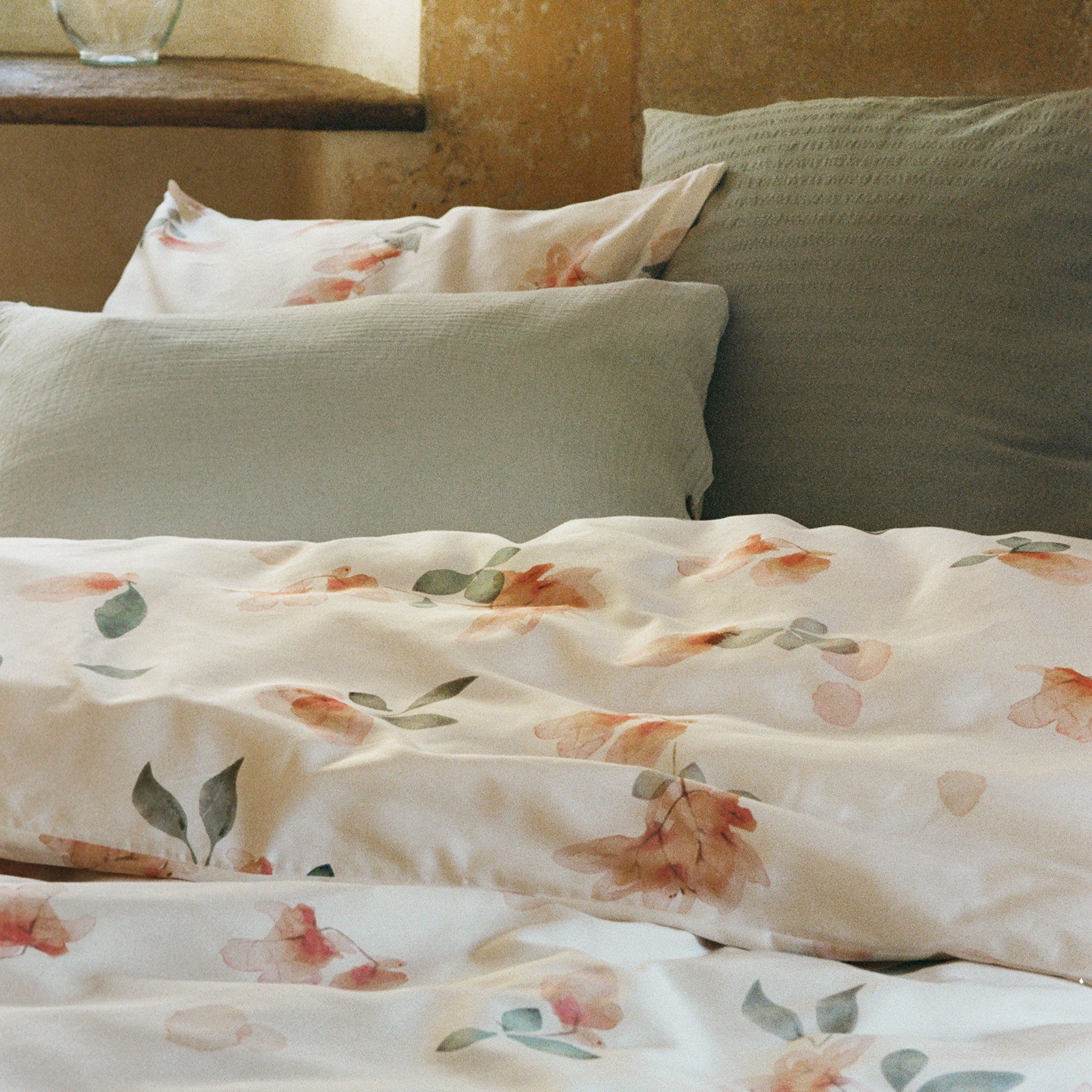 Duvetbezug RASA white/apricot