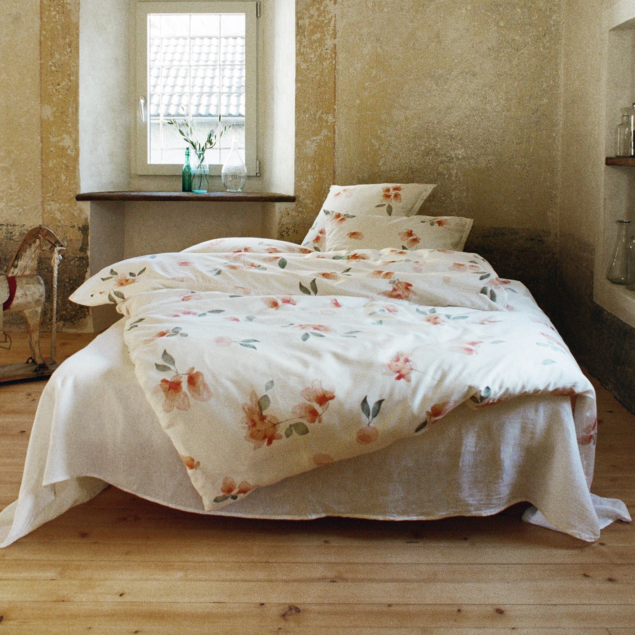 Kissenbezug RASA white/apricot