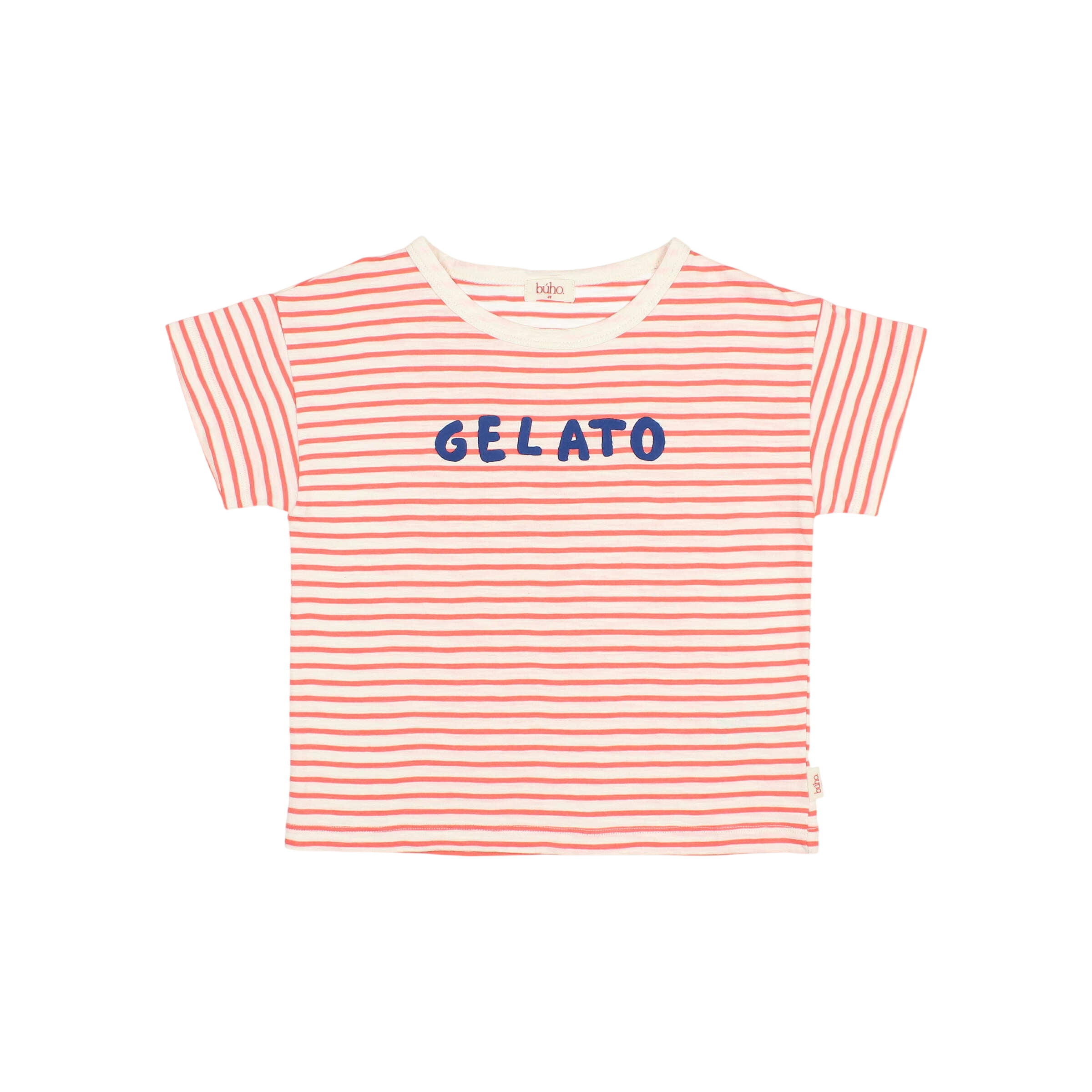 T-shirt Stripes Coral
