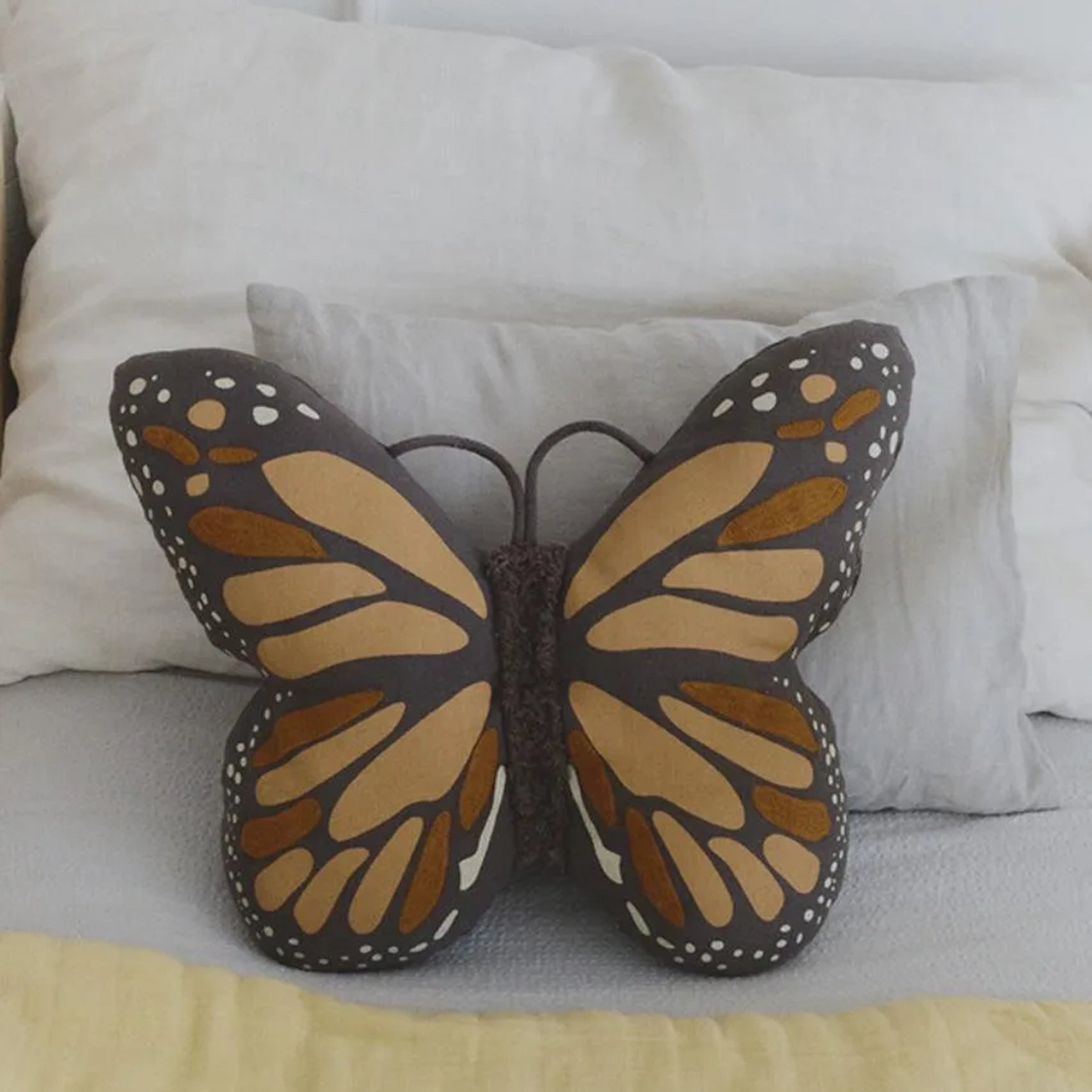 Coussin Papillon Terracotta