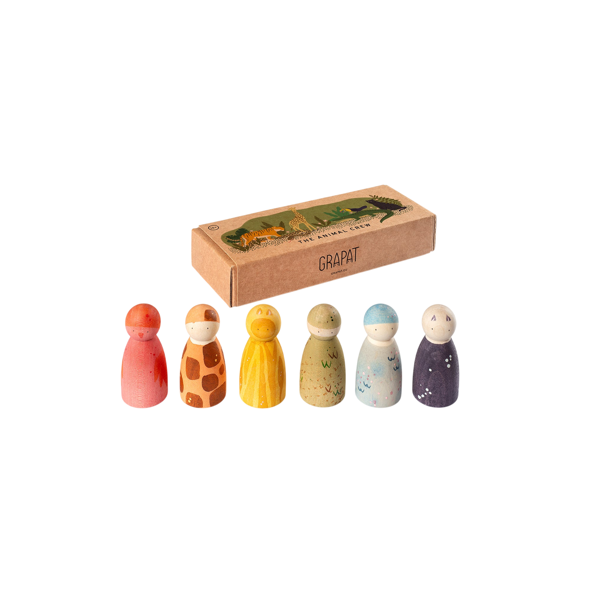 Holzfiguren The Animal Crew Grapat