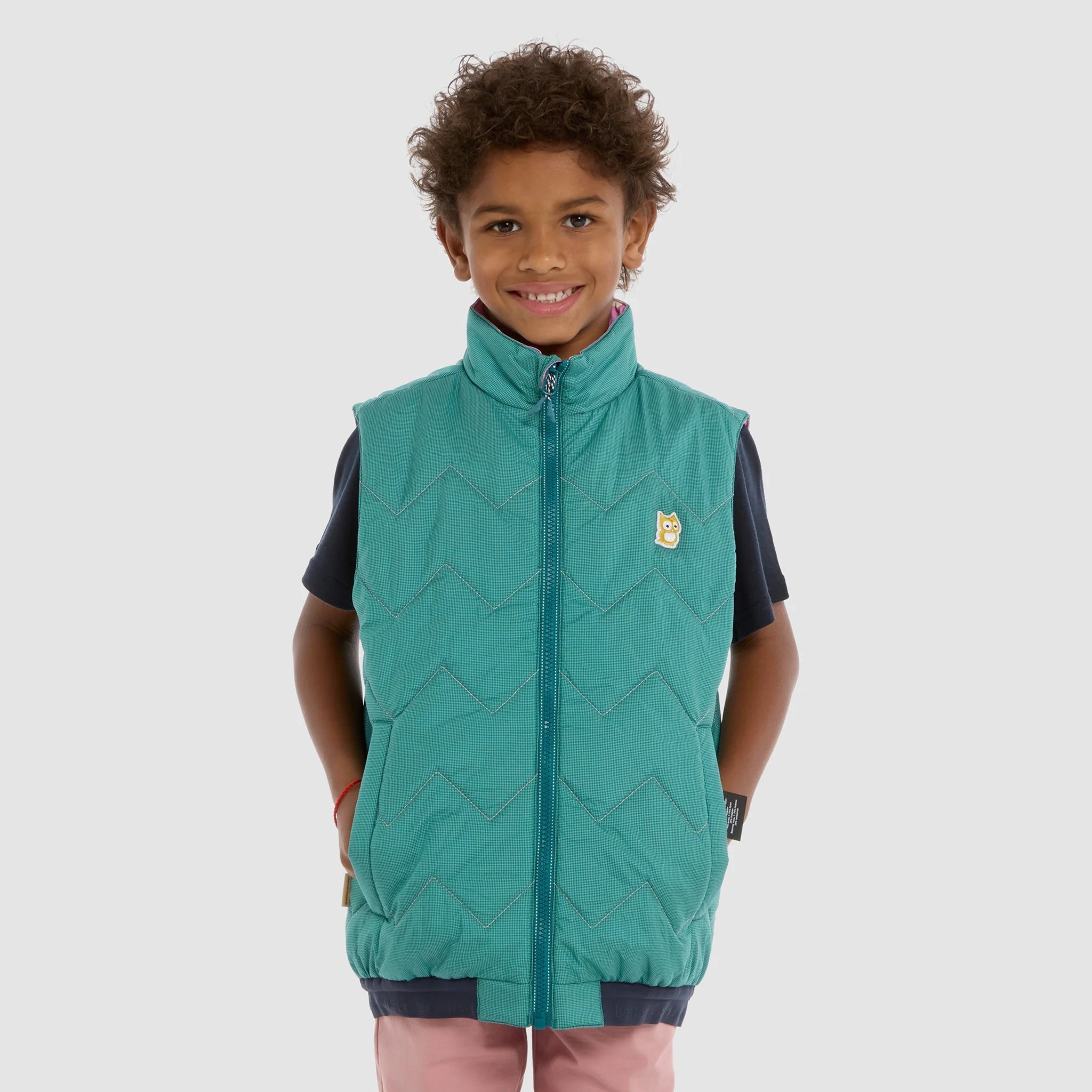 Gilet réversible PrimaLoft Icon "Underground" Jade green / Taffy