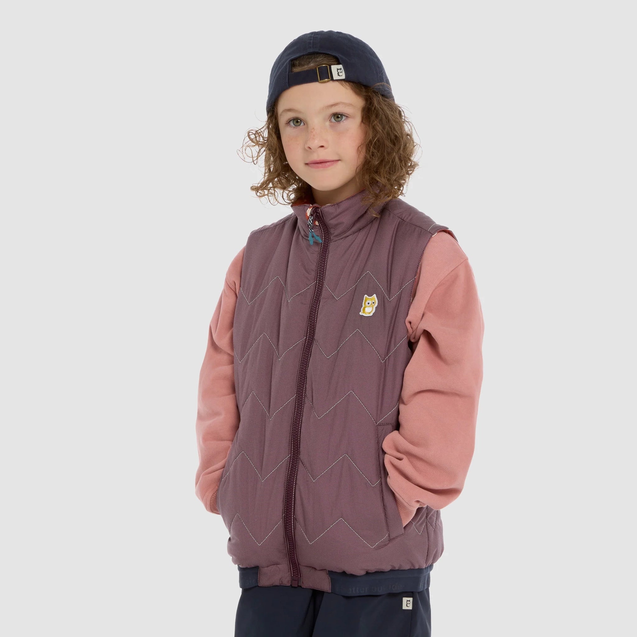 Gilet réversible PrimaLoft Icon "Underground" Mulberry / Amber