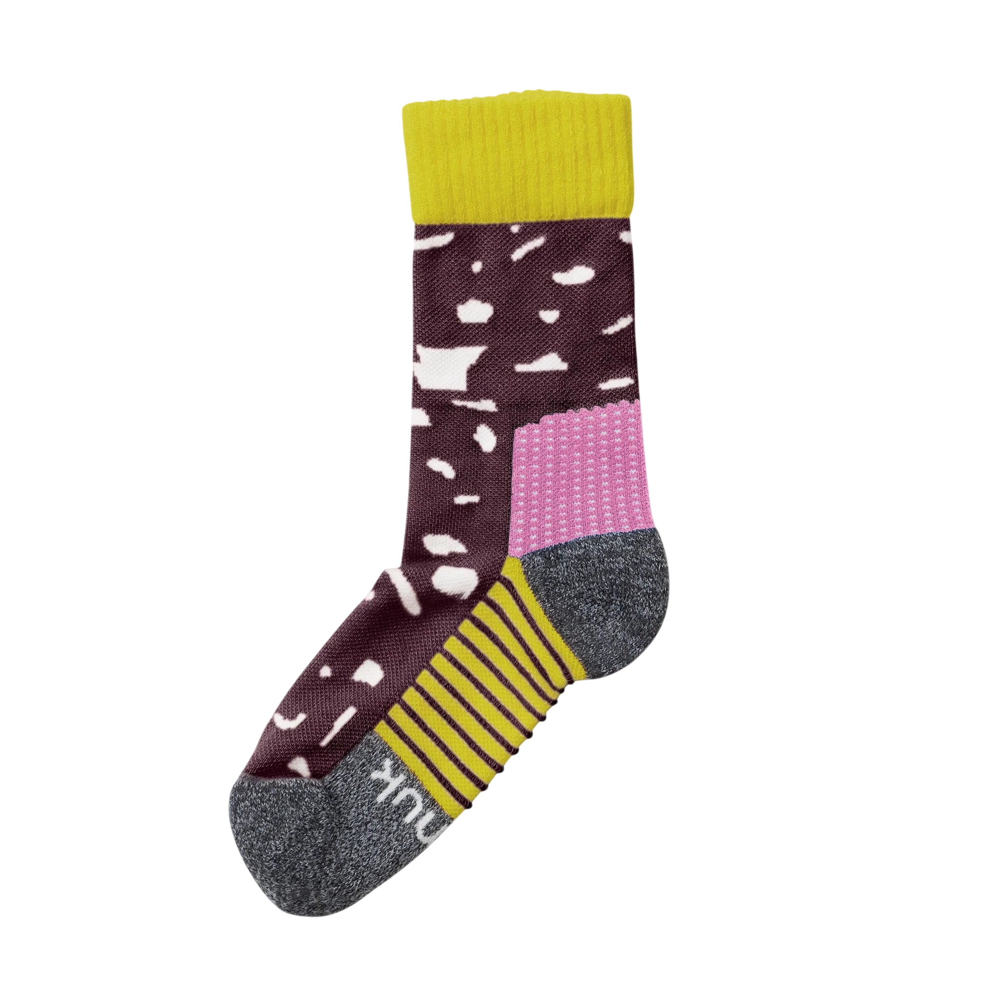 Peak Merino hiking socks Mulberry / Canary