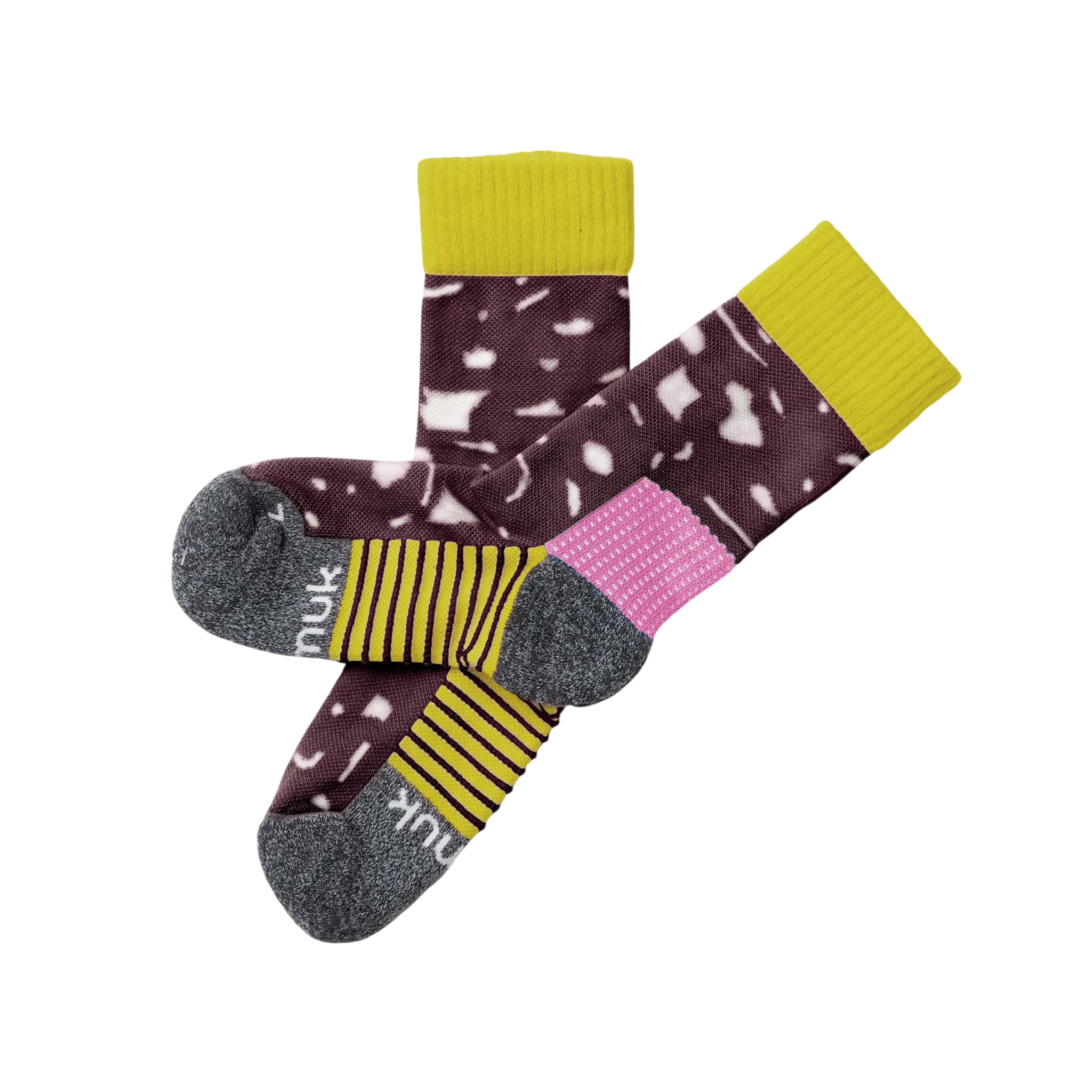 Wandersocken Peak Merino Mulberry / Canary