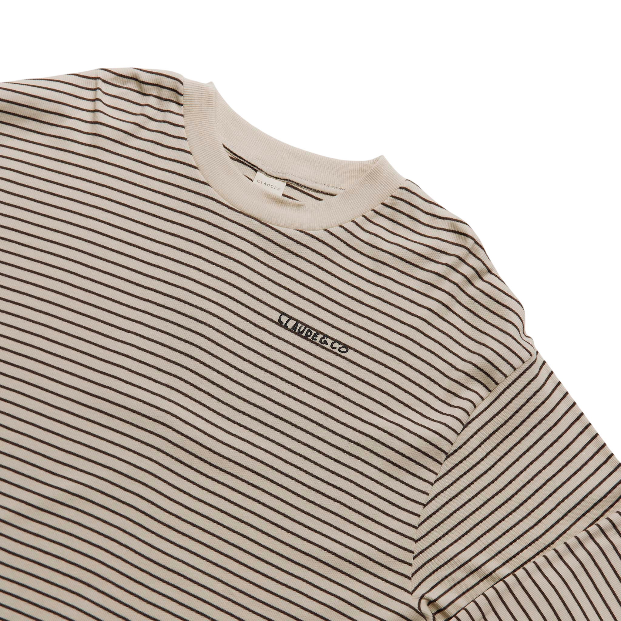 Adult Lenni Coco Stripe Longsleeve Tee Coco & Cream