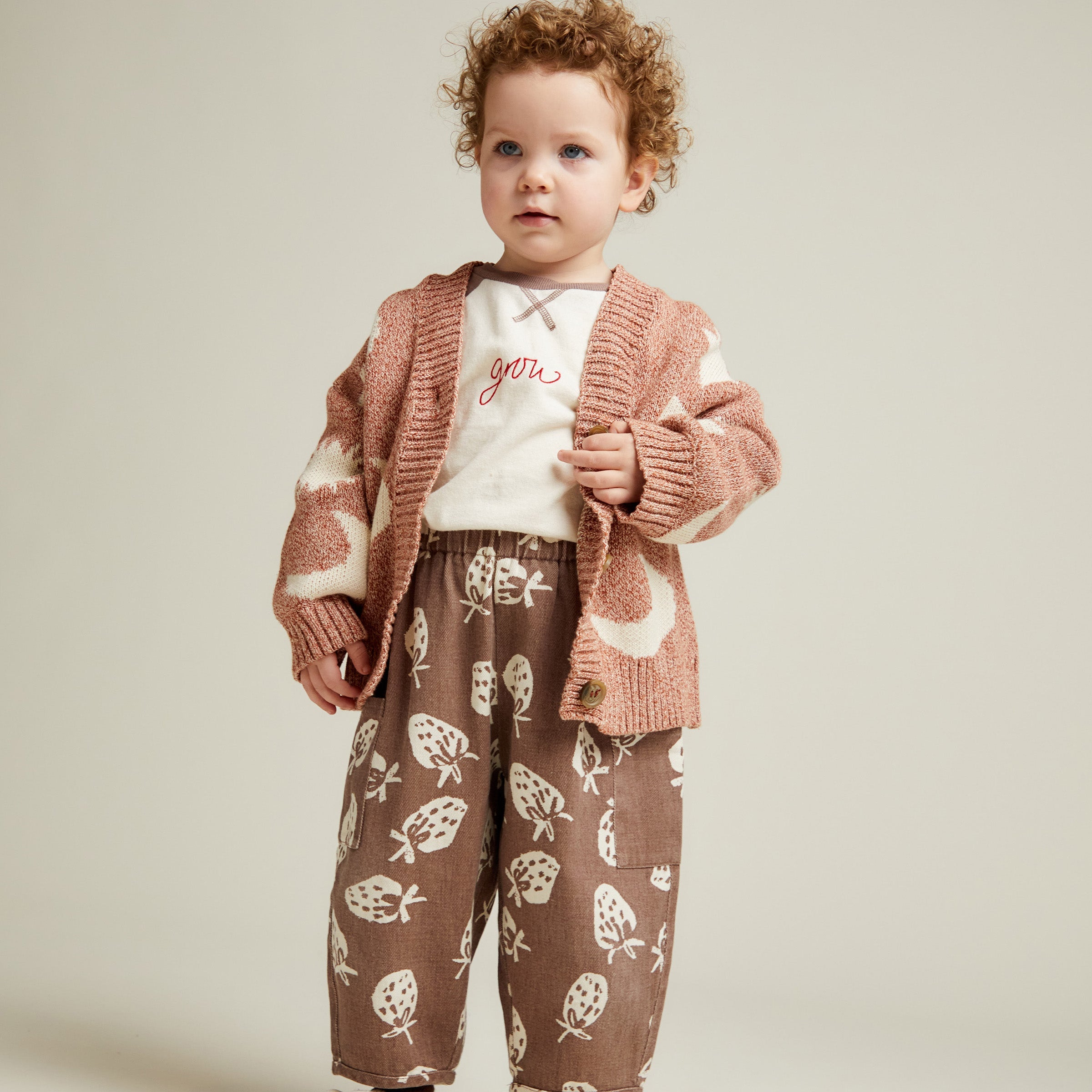 Strickjacke Cozmo Moon Star Russet