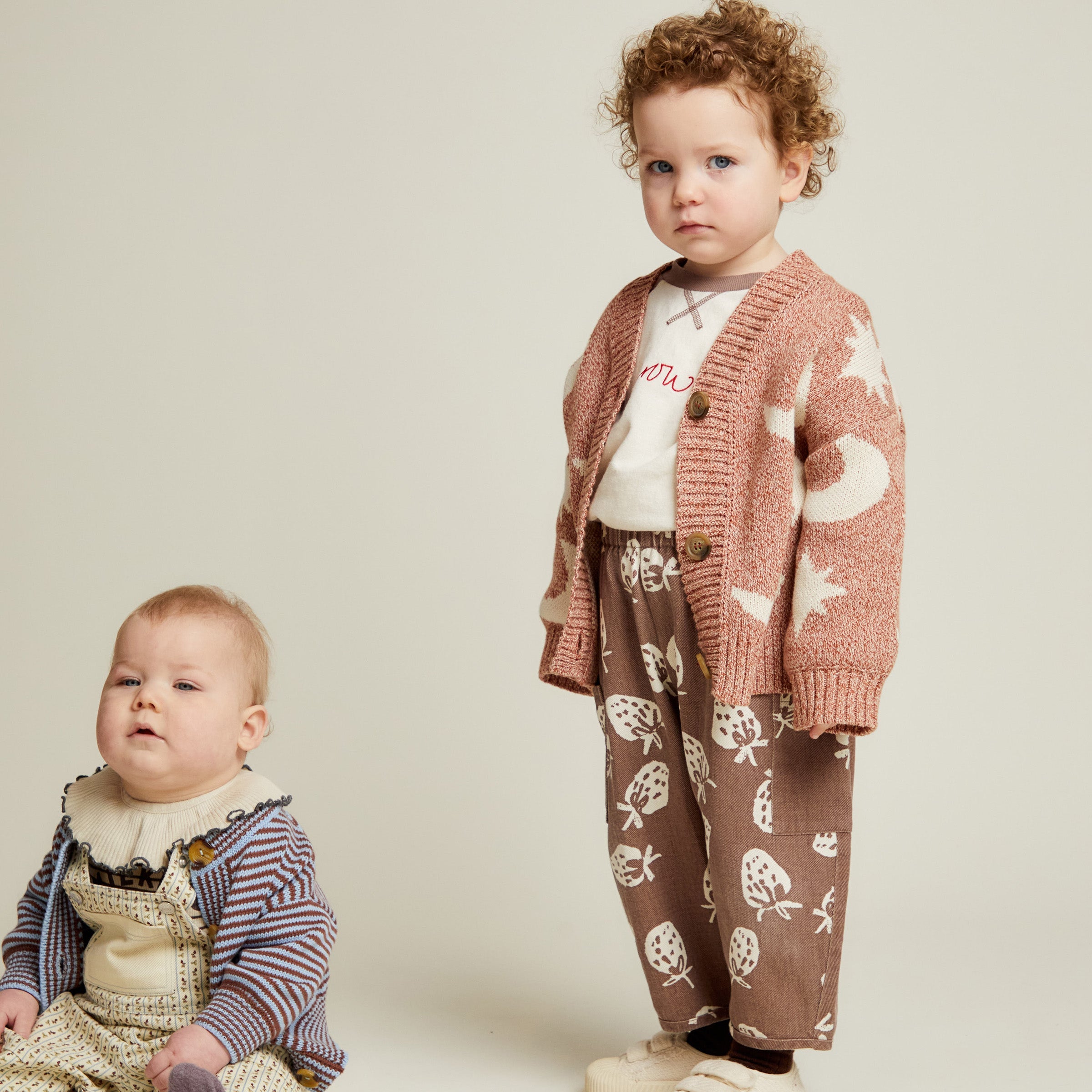 Cozmo Russet Moon Star Cardigan Russet