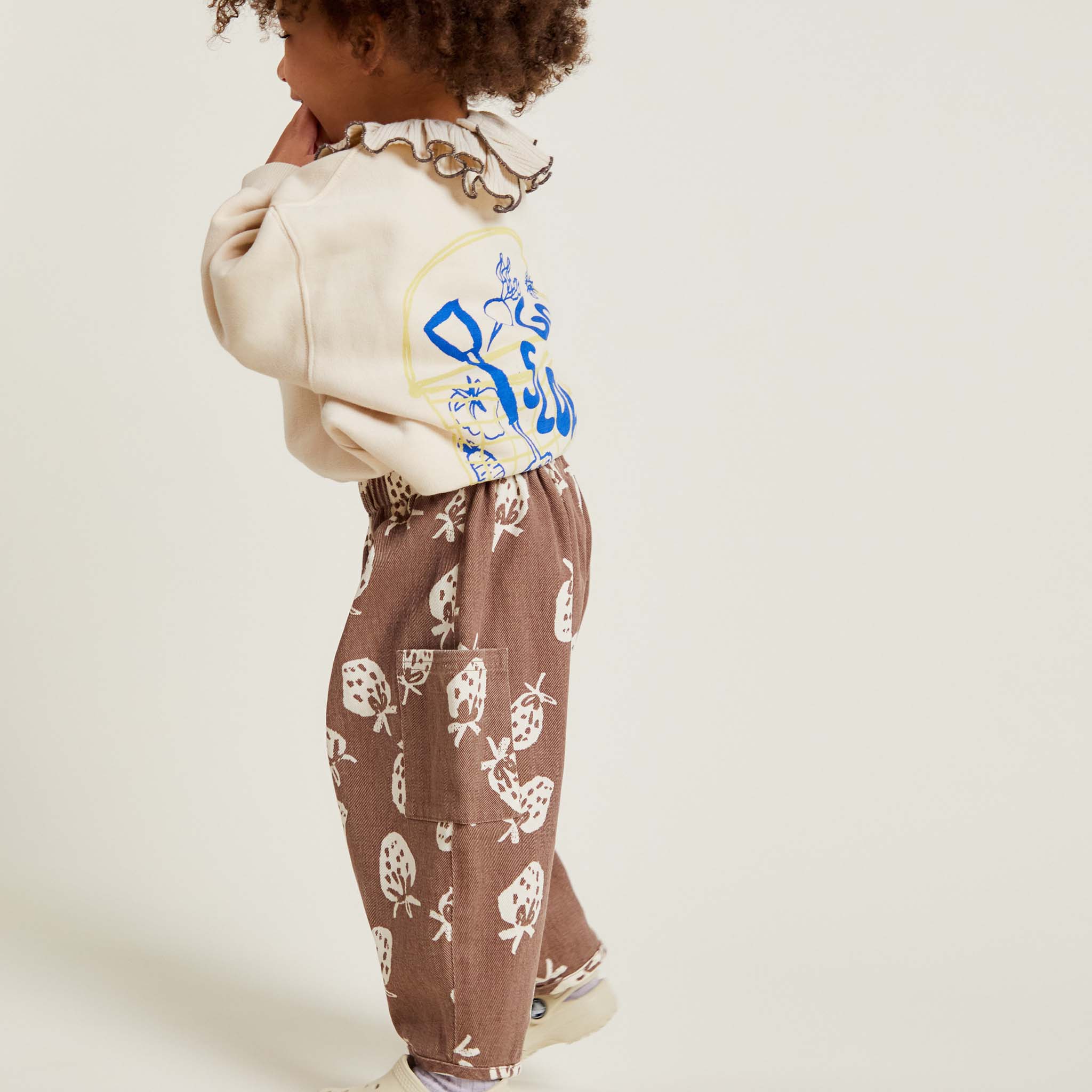 Emerson Choc Strab Trouser Chocolate