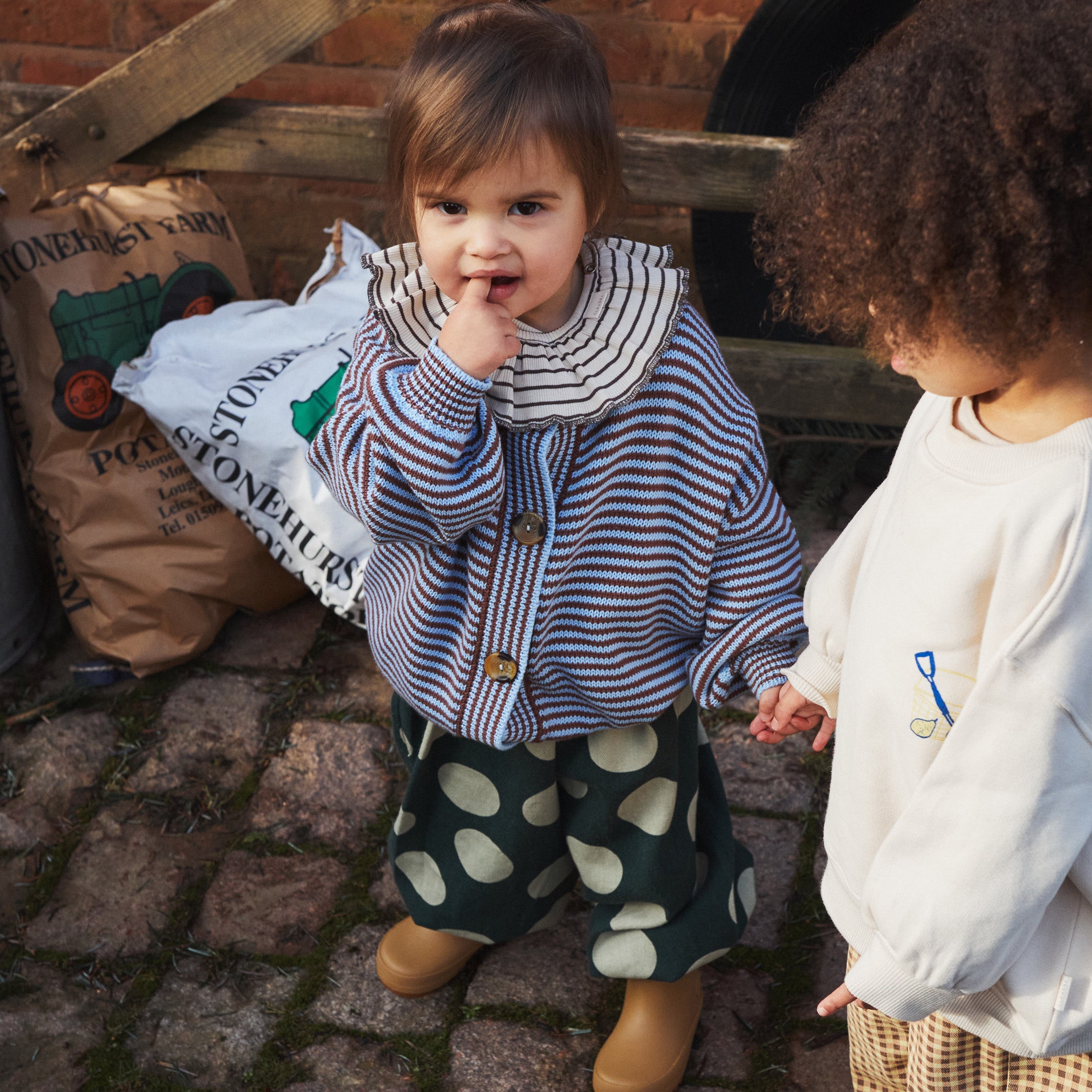 Emerson Kale Polka Trouser Kale