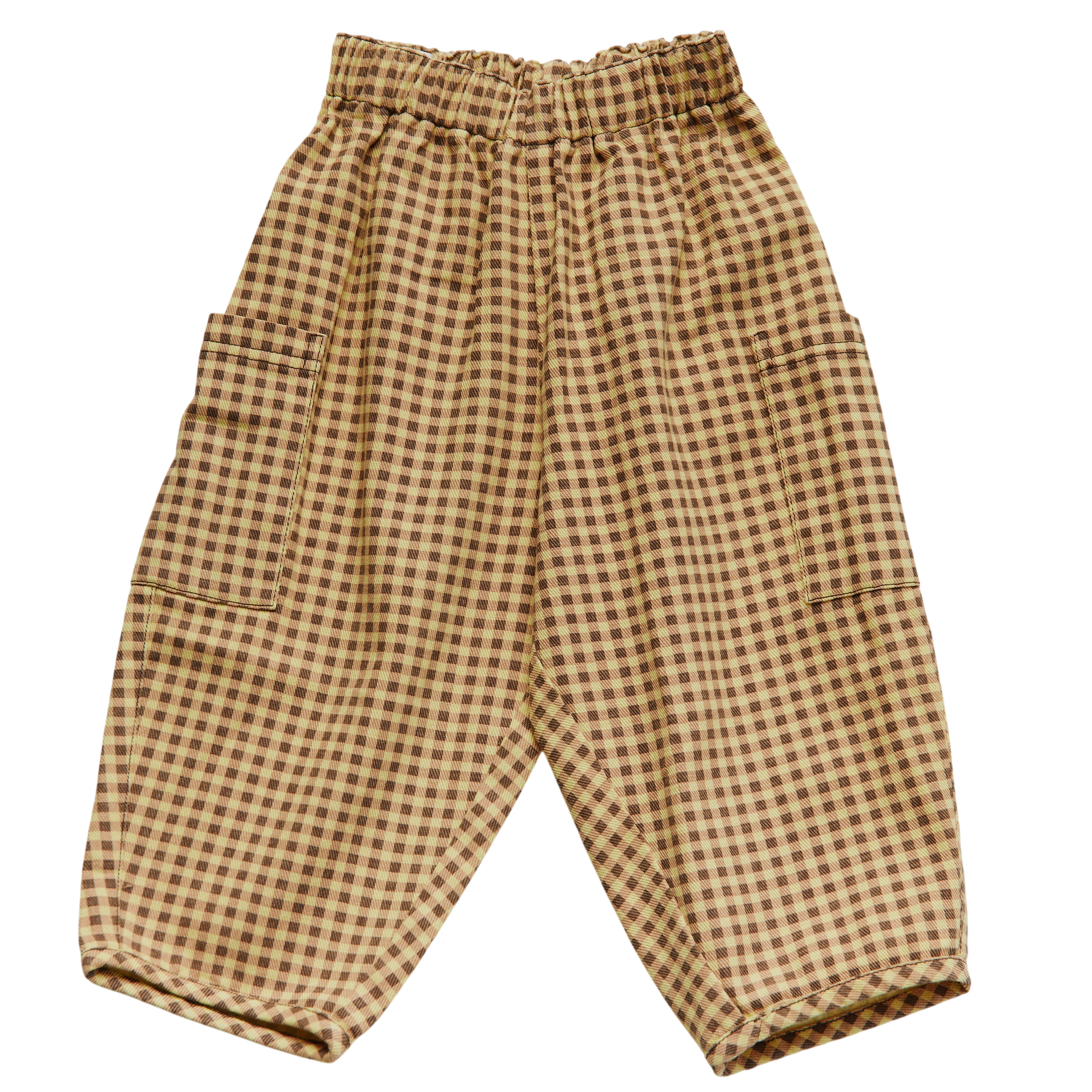 Emerson Gingham Ochre trousers