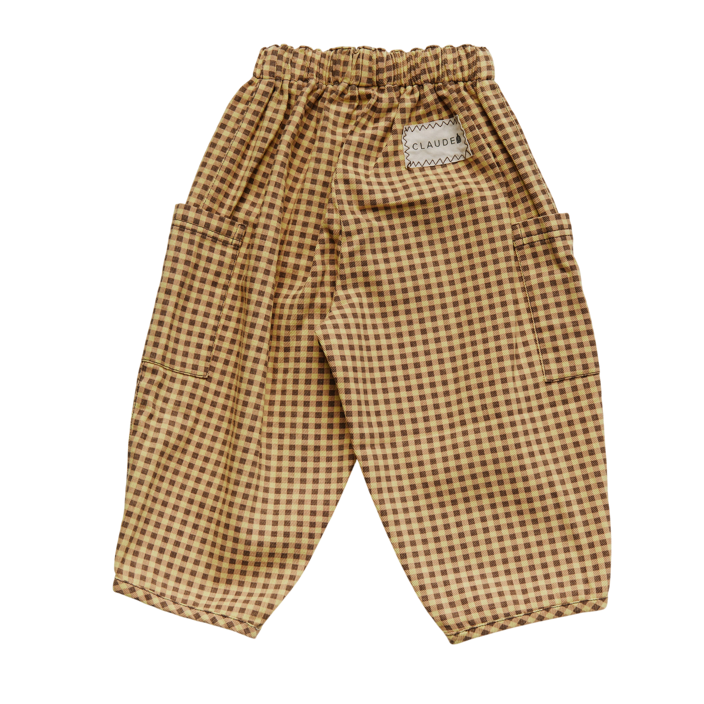Emerson Gingham Ochre trousers