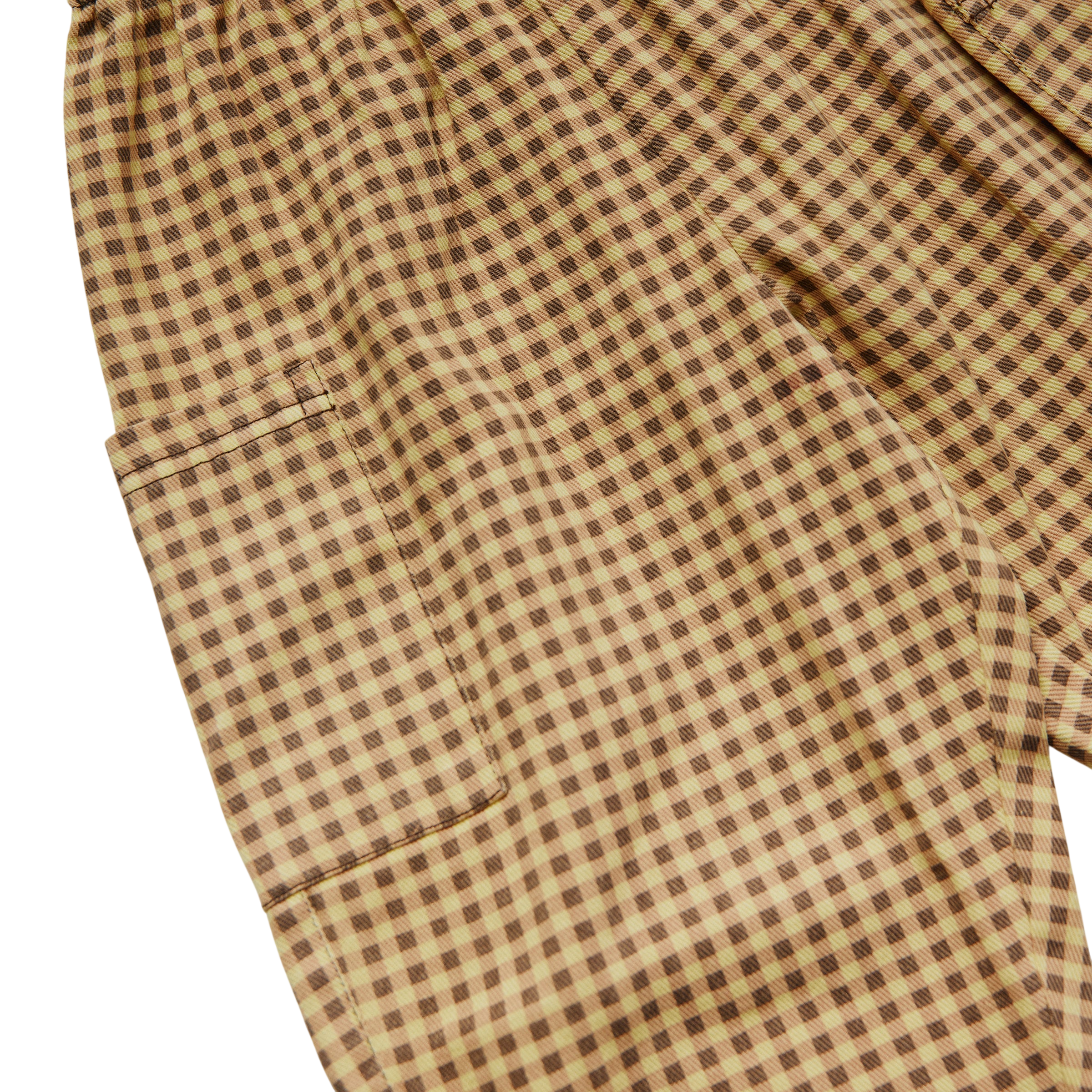 Emerson Gingham Ochre trousers