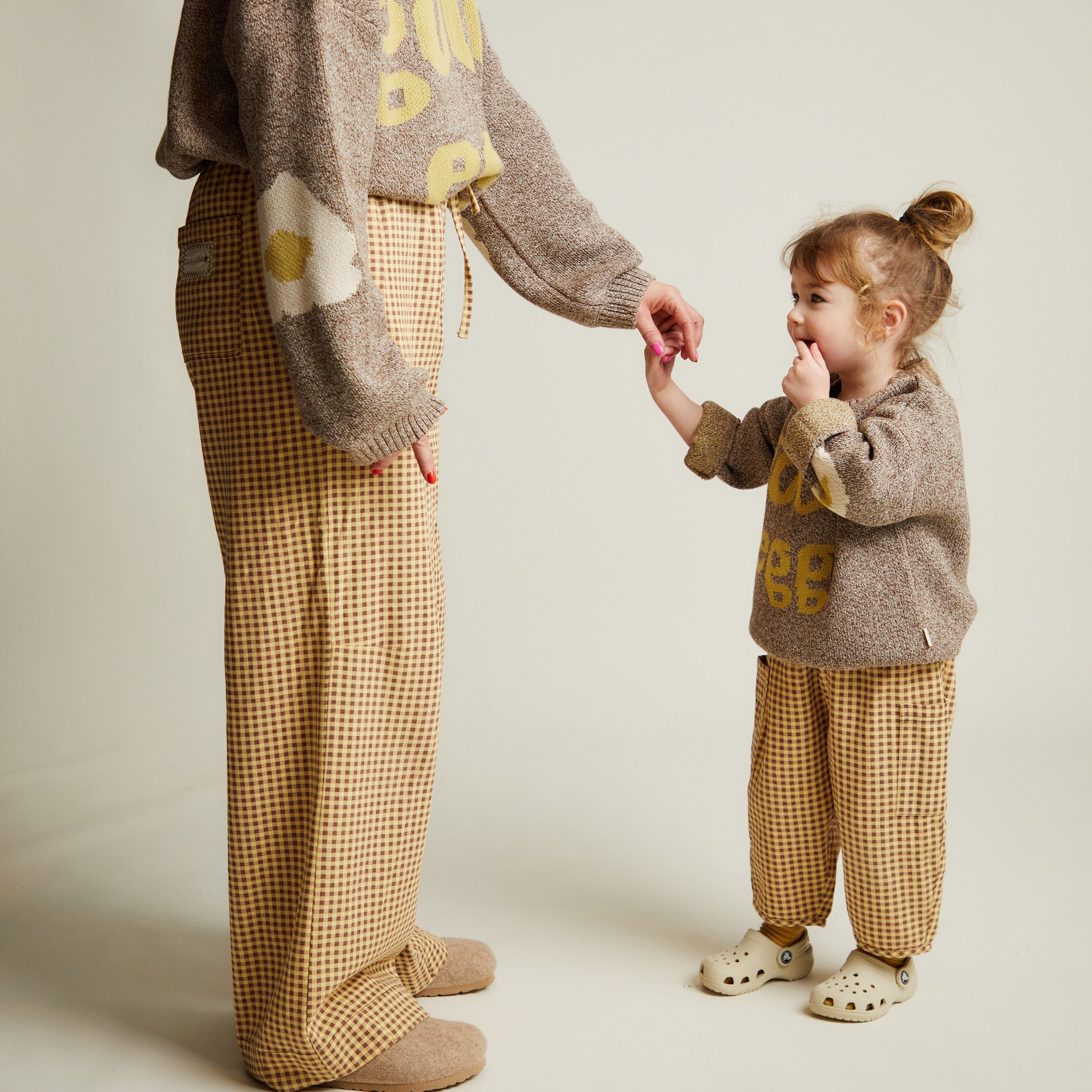 Emerson Gingham Ochre trousers