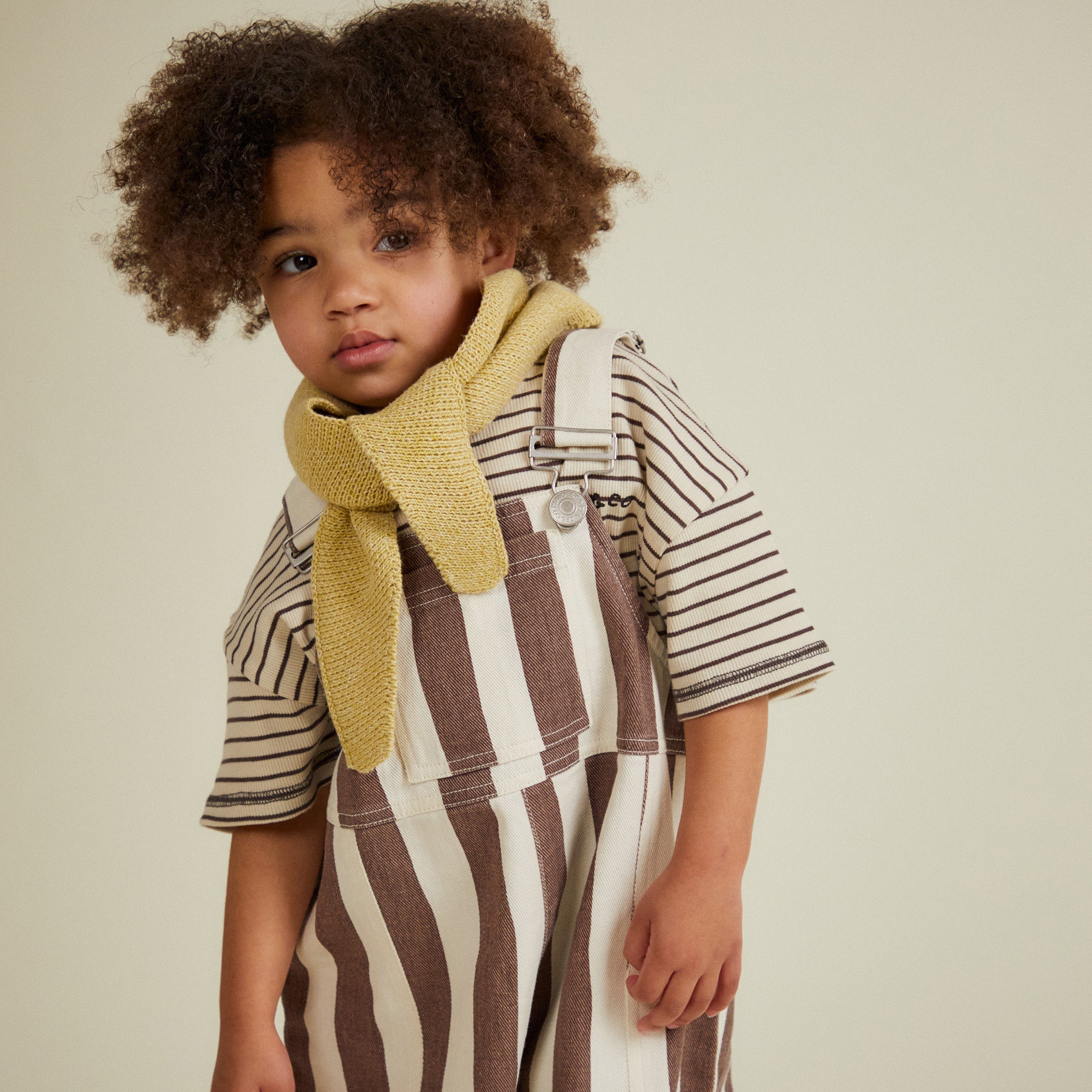 Lenni Coco Stripe Tee Coco & Cream